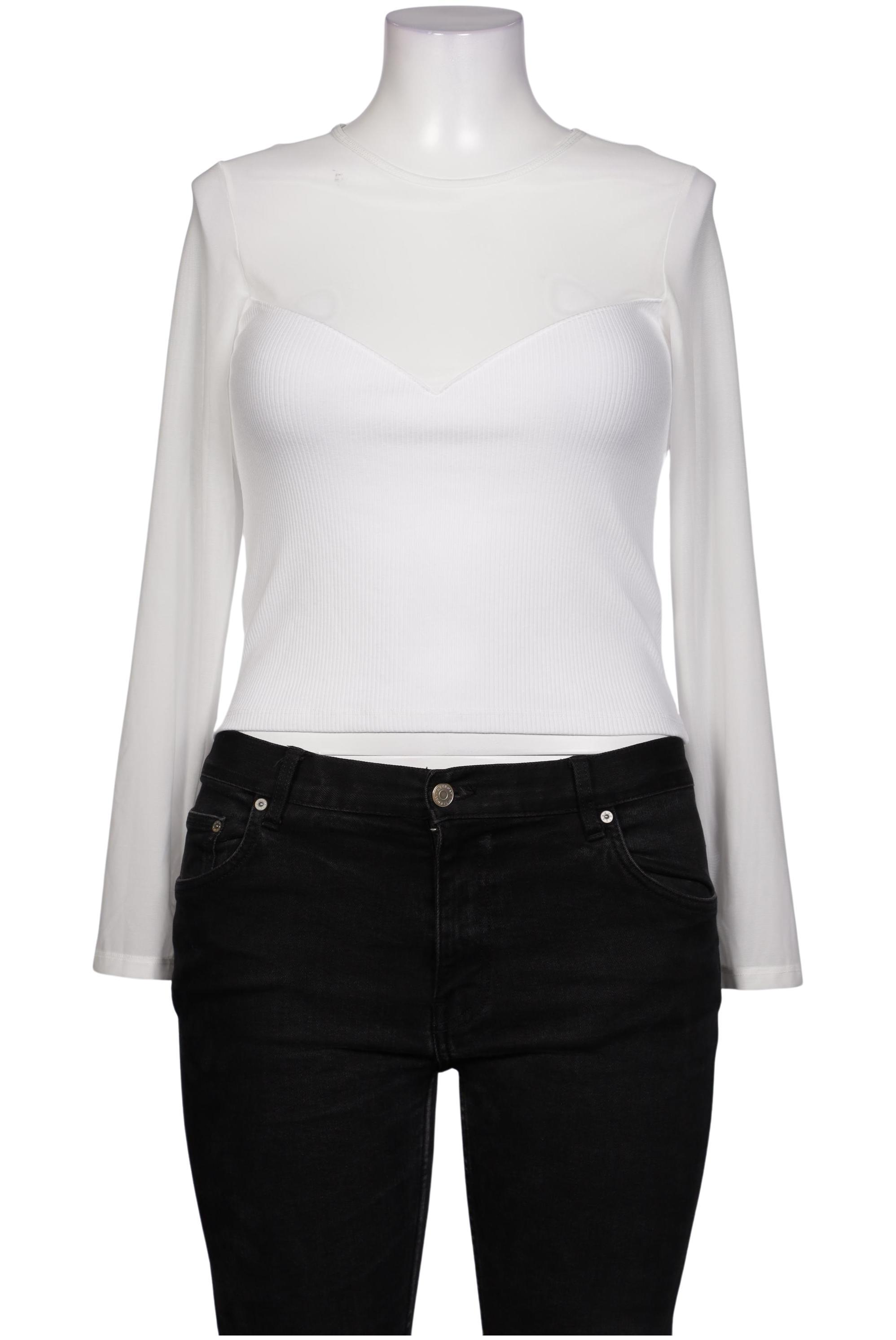 

Hallhuber Damen Langarmshirt, weiß, Gr. 44