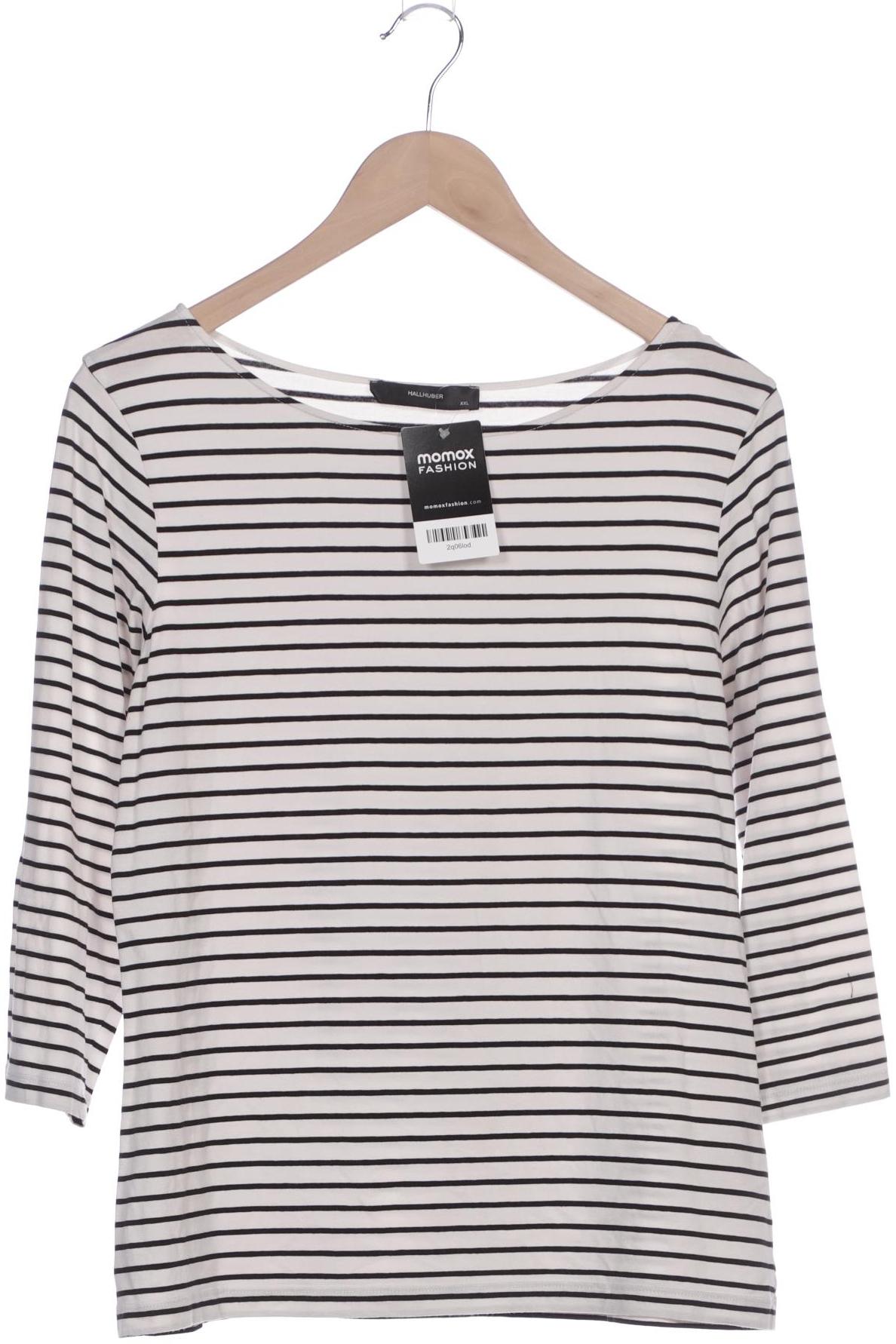 

Hallhuber Damen Langarmshirt, weiß, Gr. 46