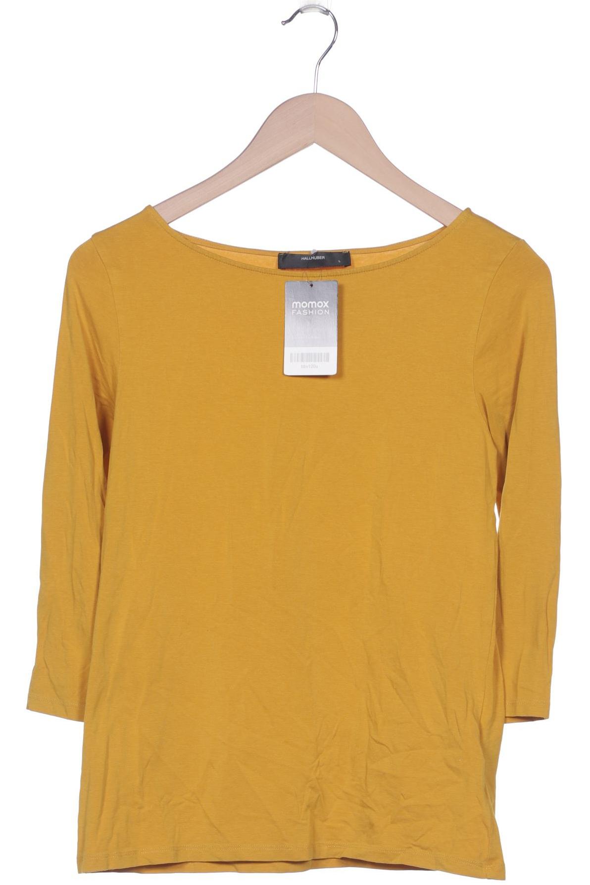 

Hallhuber Damen Langarmshirt, gelb, Gr. 42