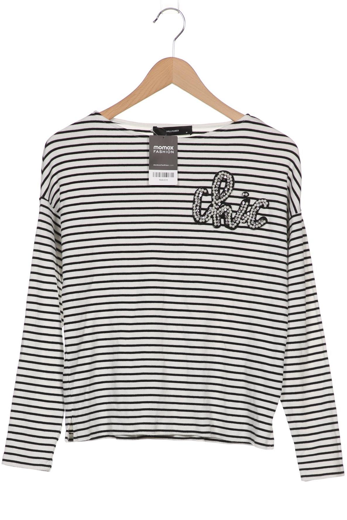 

Hallhuber Damen Langarmshirt, weiß, Gr. 38