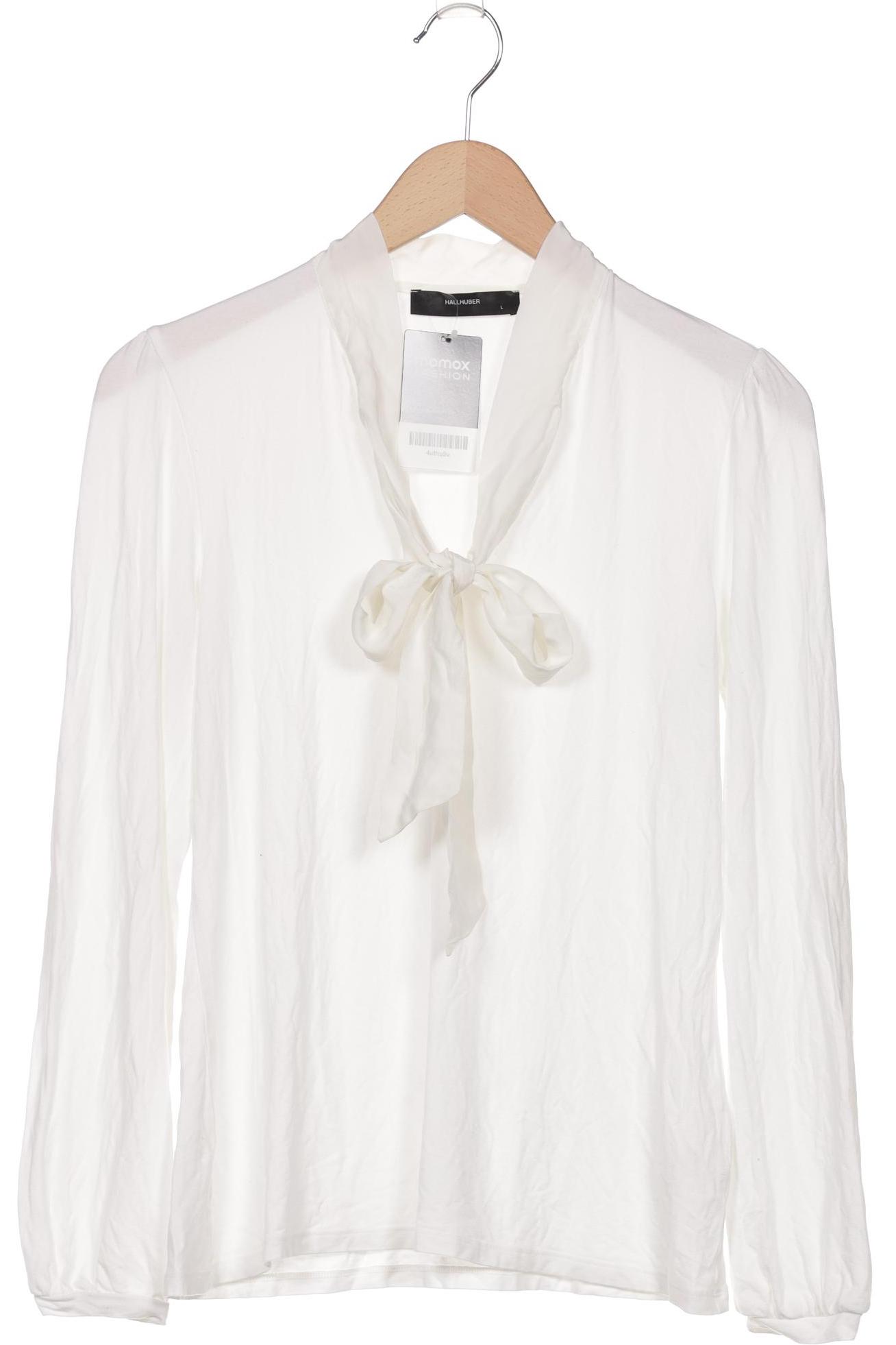

Hallhuber Damen Langarmshirt, weiß, Gr. 42