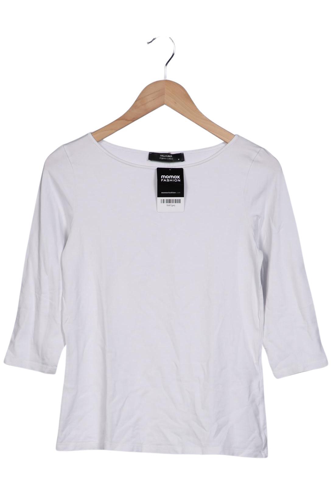 

Hallhuber Damen Langarmshirt, weiß, Gr. 38