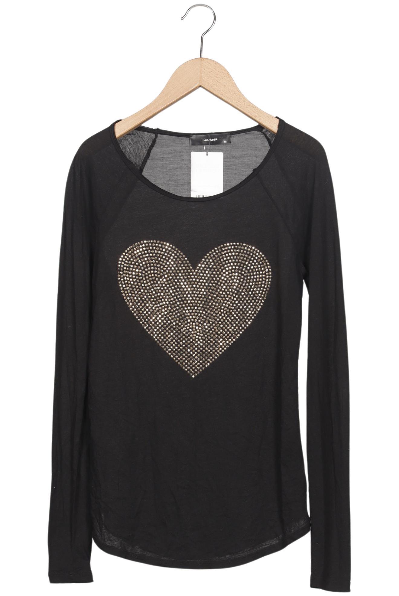 

Hallhuber Damen Langarmshirt, schwarz, Gr. 34