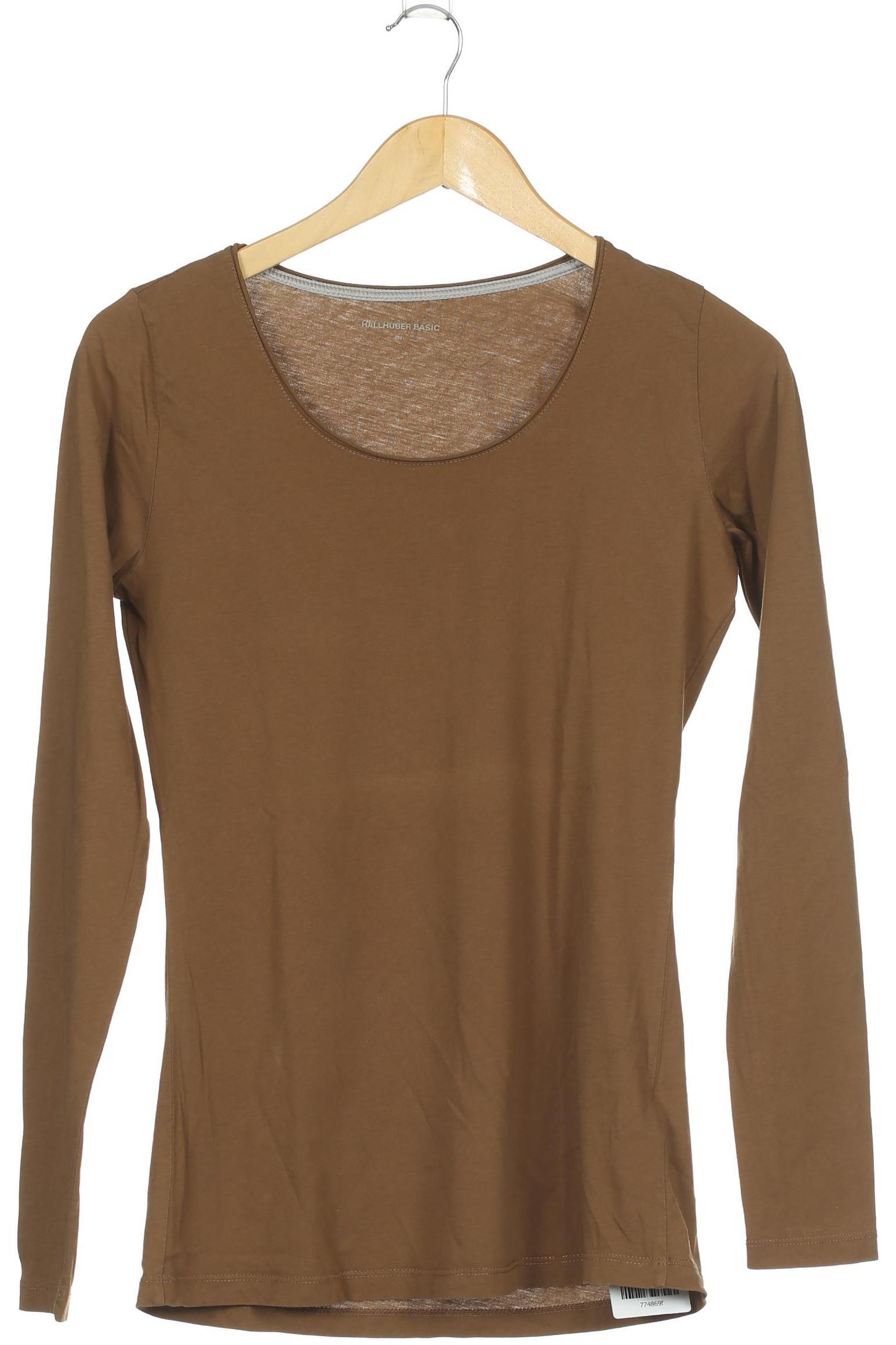 

Hallhuber Damen Langarmshirt, braun, Gr.