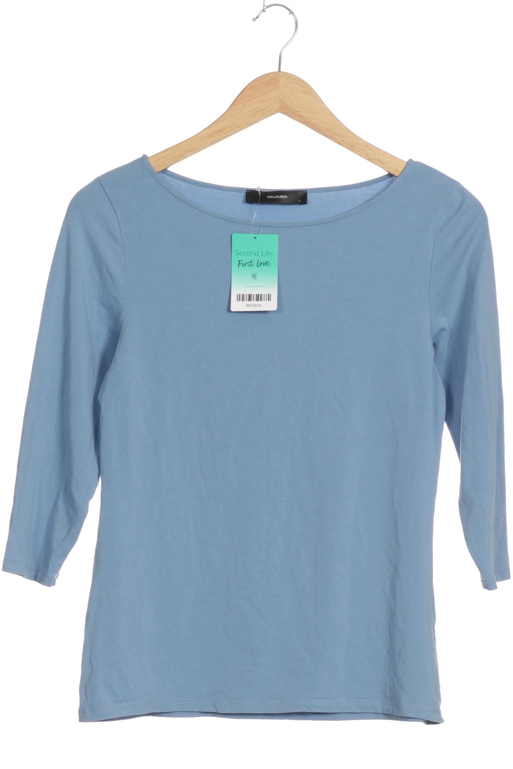 

Hallhuber Damen Langarmshirt, blau, Gr.