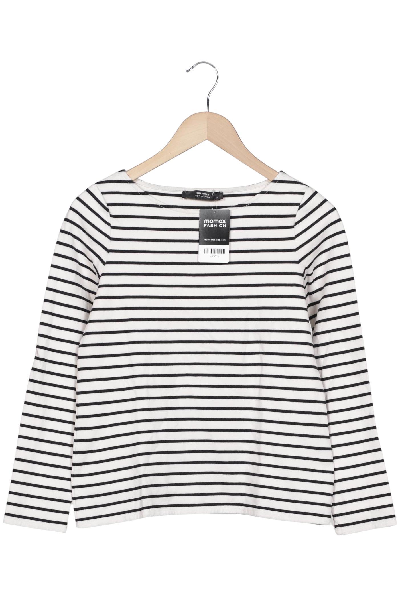 

Hallhuber Damen Langarmshirt, weiß, Gr. 34