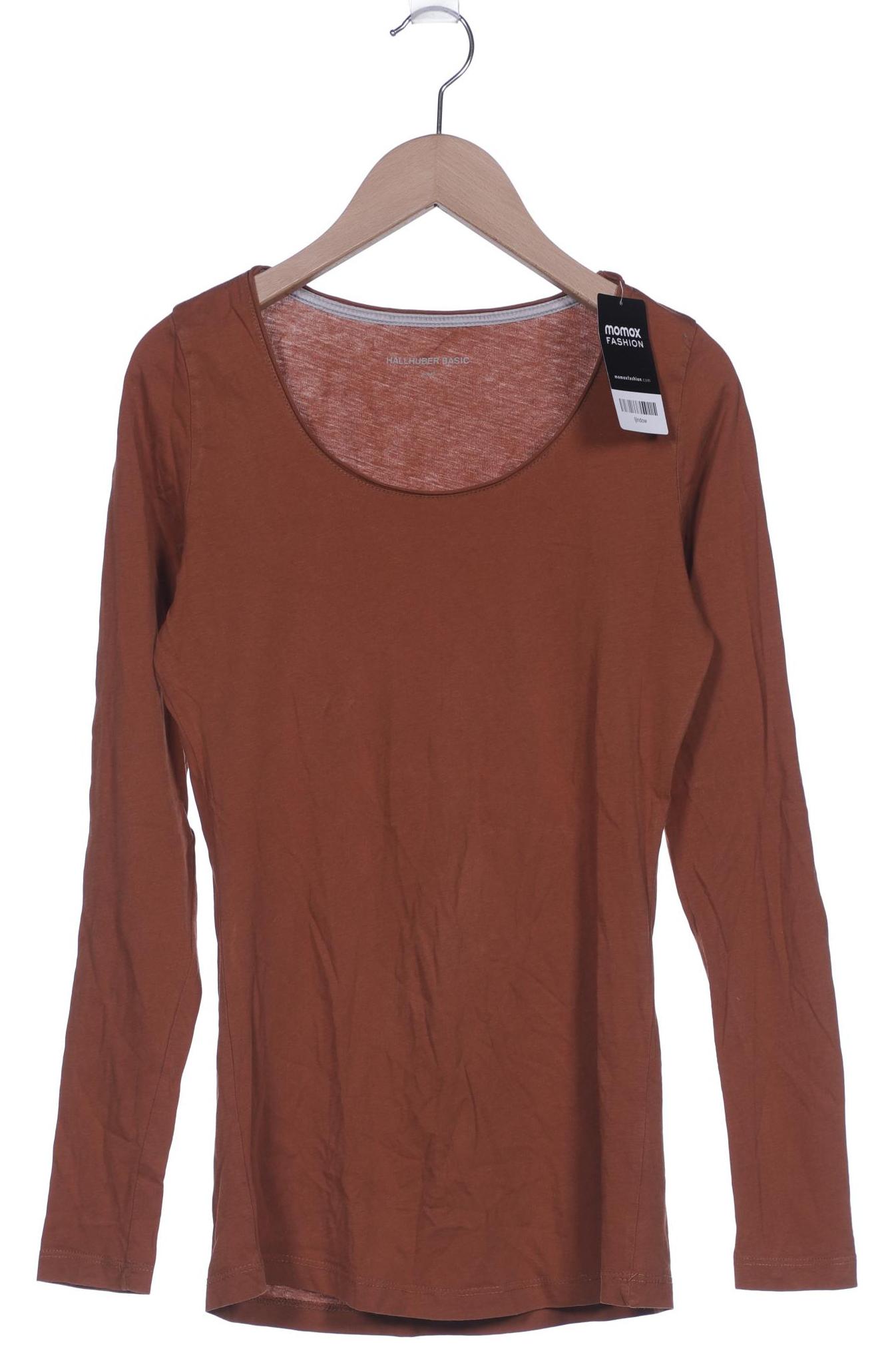 

Hallhuber Damen Langarmshirt, braun, Gr. 34