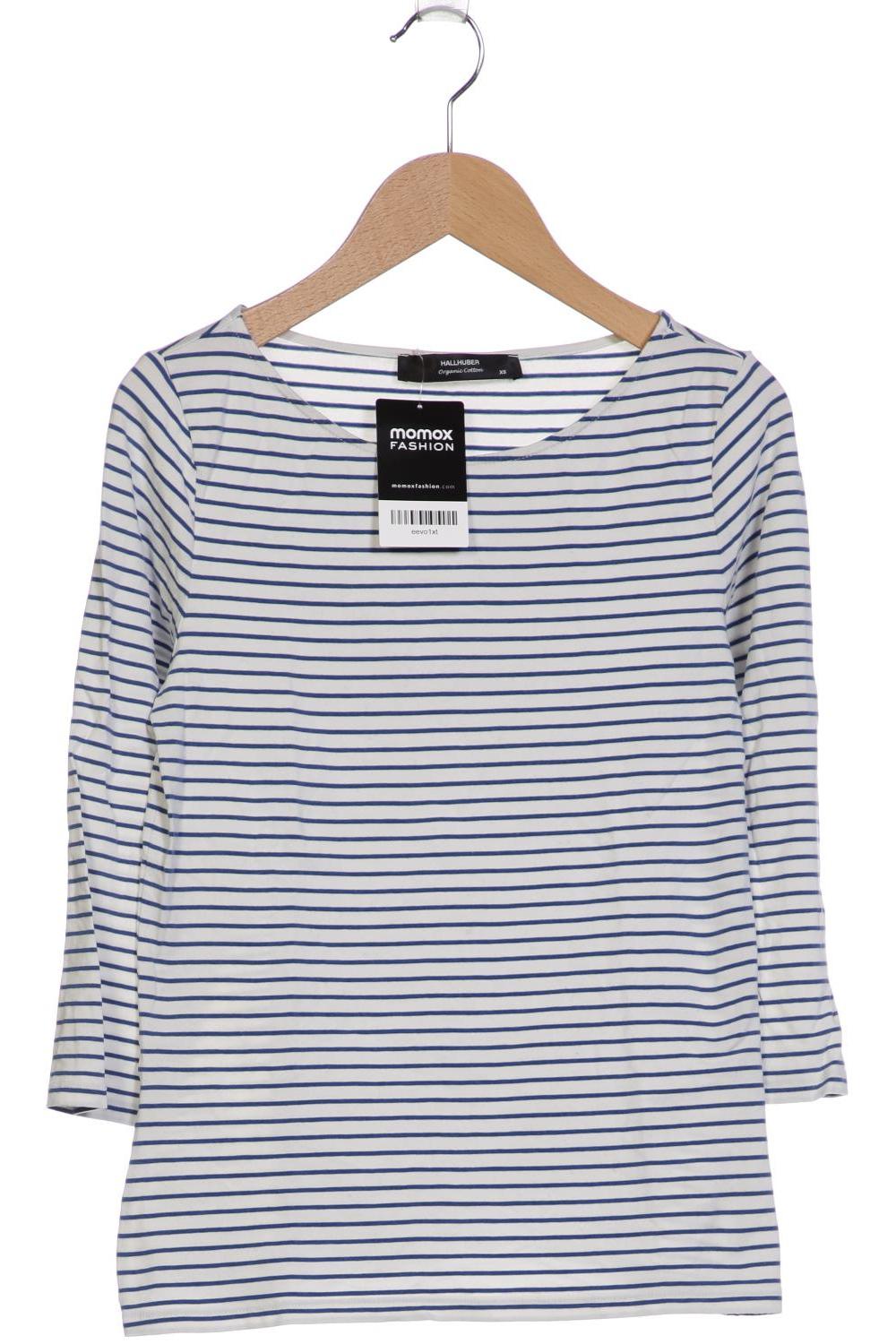 

Hallhuber Damen Langarmshirt, weiß, Gr. 34