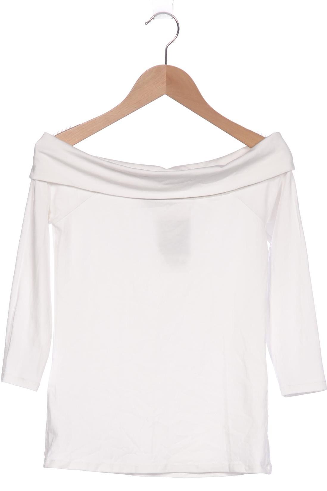 

Hallhuber Damen Langarmshirt, weiß, Gr. 34