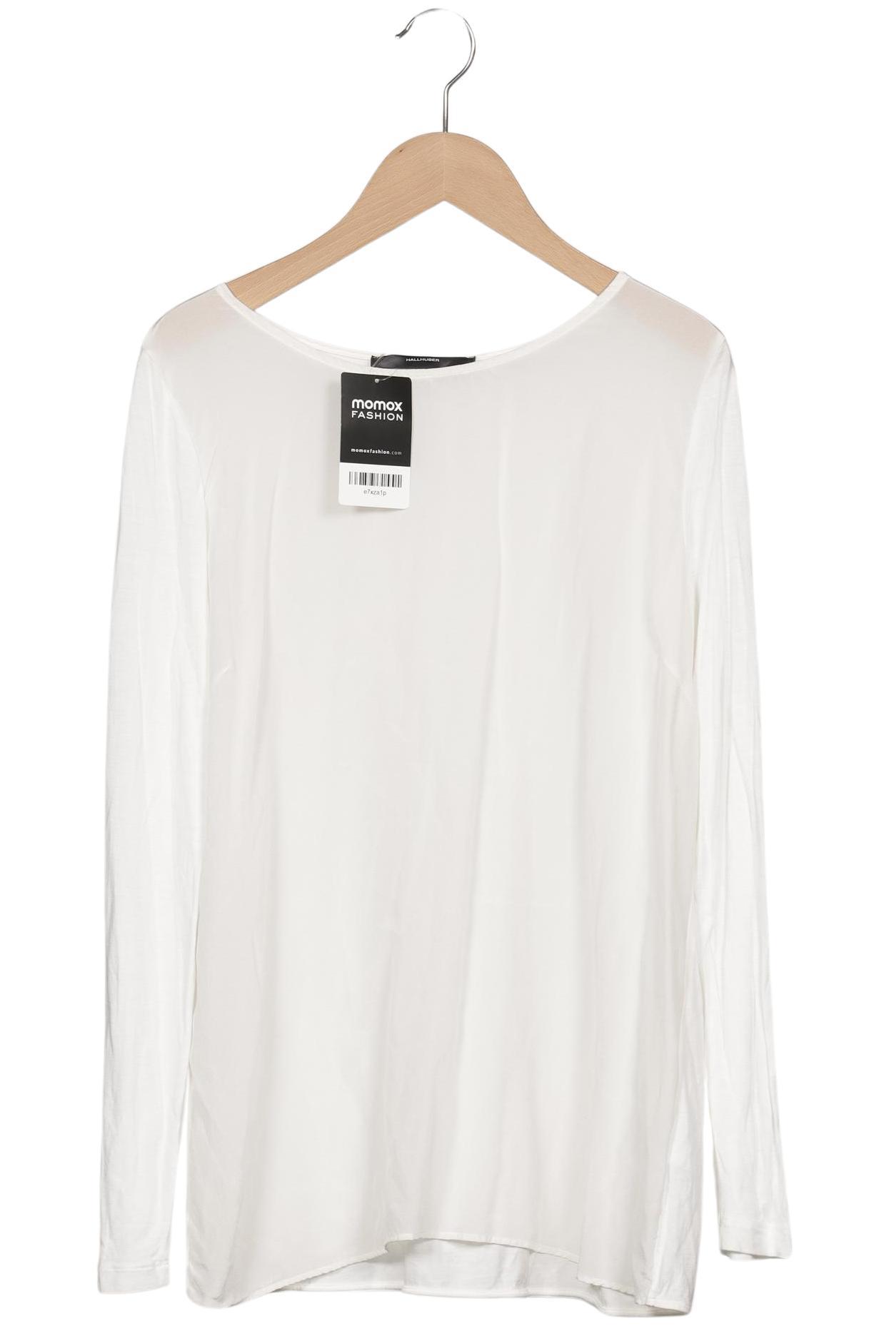 

Hallhuber Damen Langarmshirt, weiß, Gr. 42