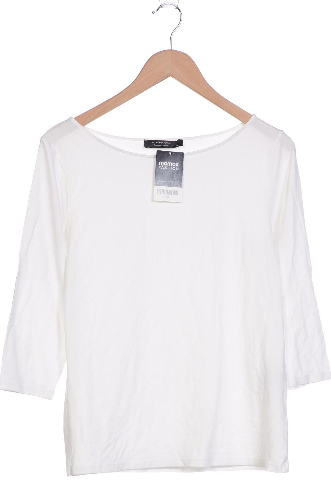 

Hallhuber Damen Langarmshirt, weiß, Gr. 46