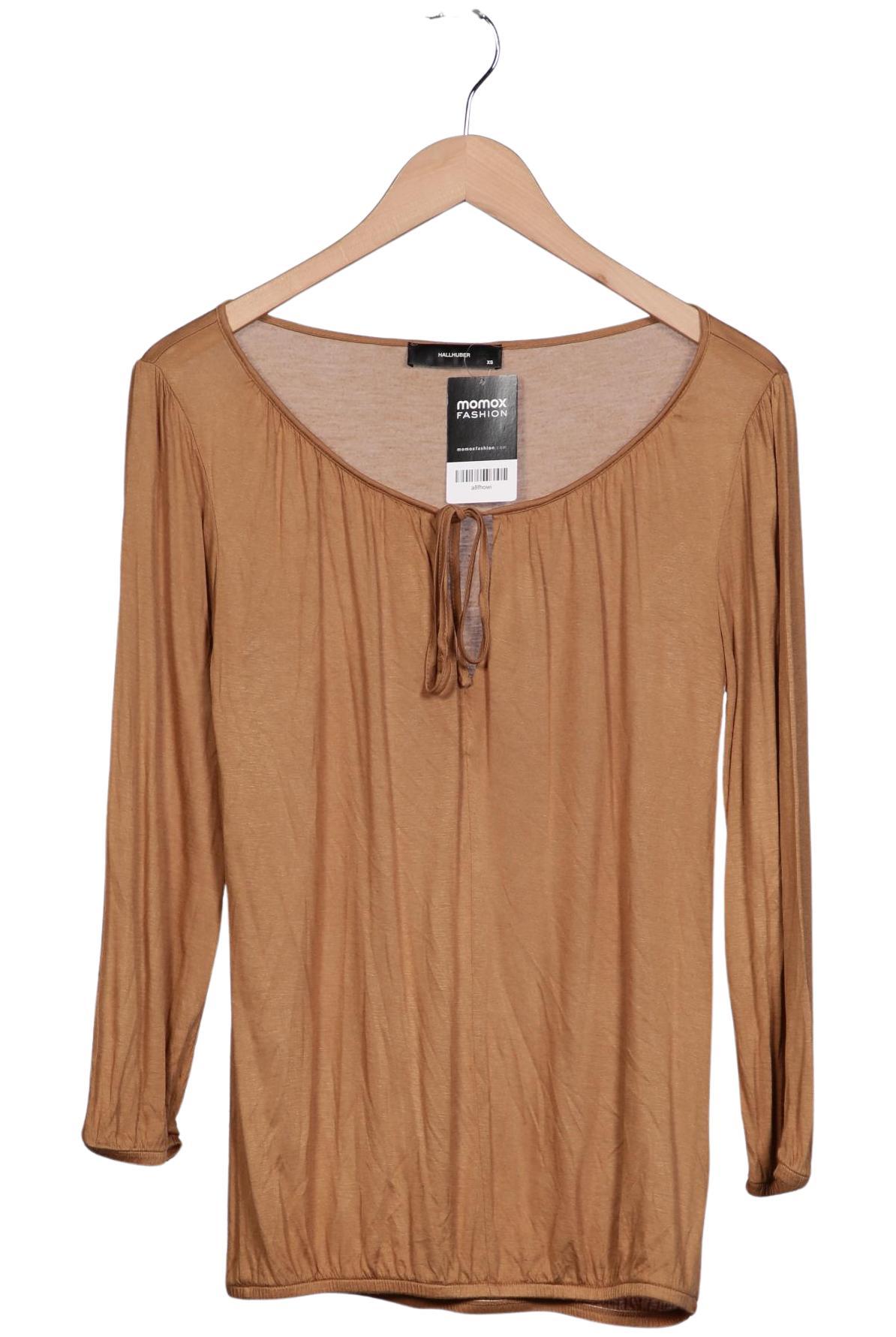 

Hallhuber Damen Langarmshirt, braun, Gr. 34