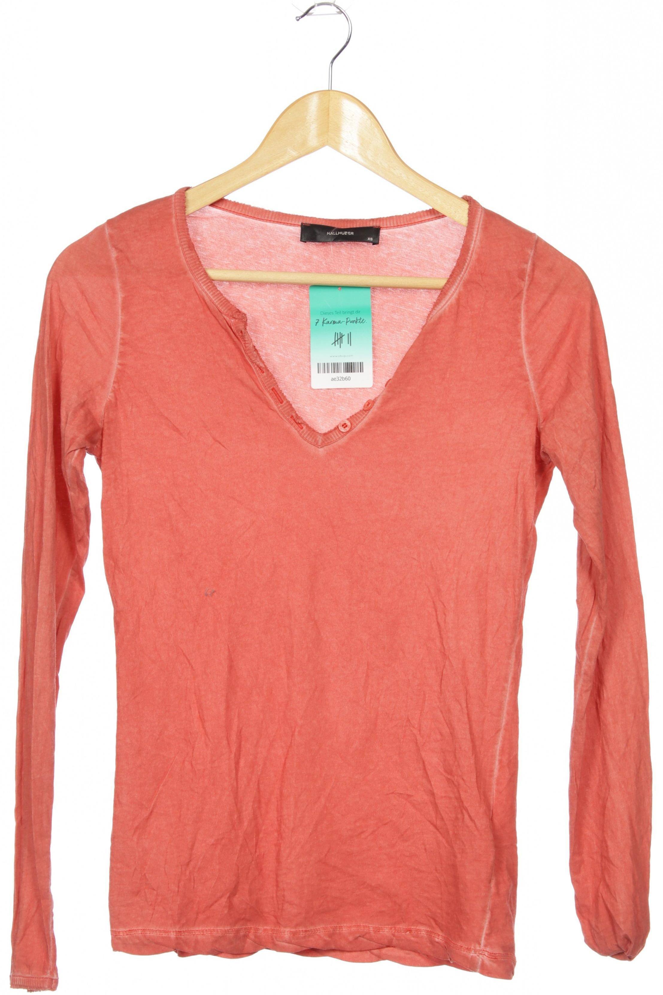 

Hallhuber Damen Langarmshirt, rot, Gr.