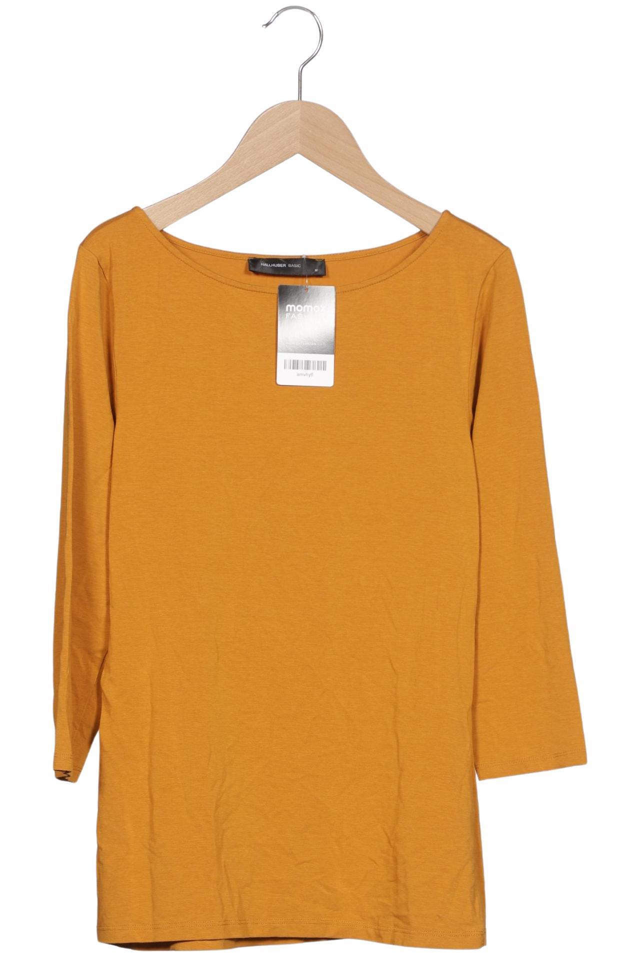 

Hallhuber Damen Langarmshirt, gelb, Gr. 38