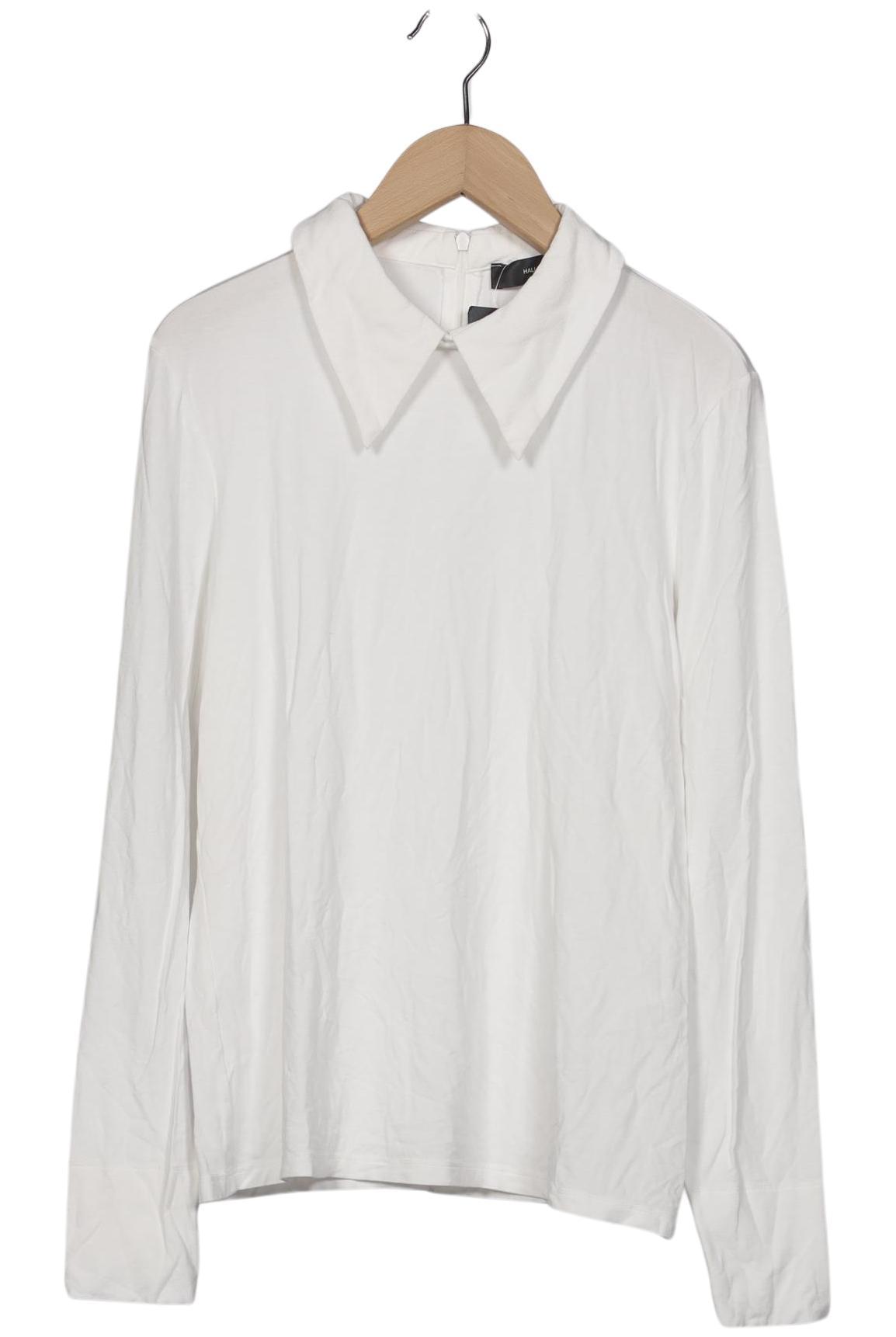 

Hallhuber Damen Langarmshirt, weiß, Gr. 38