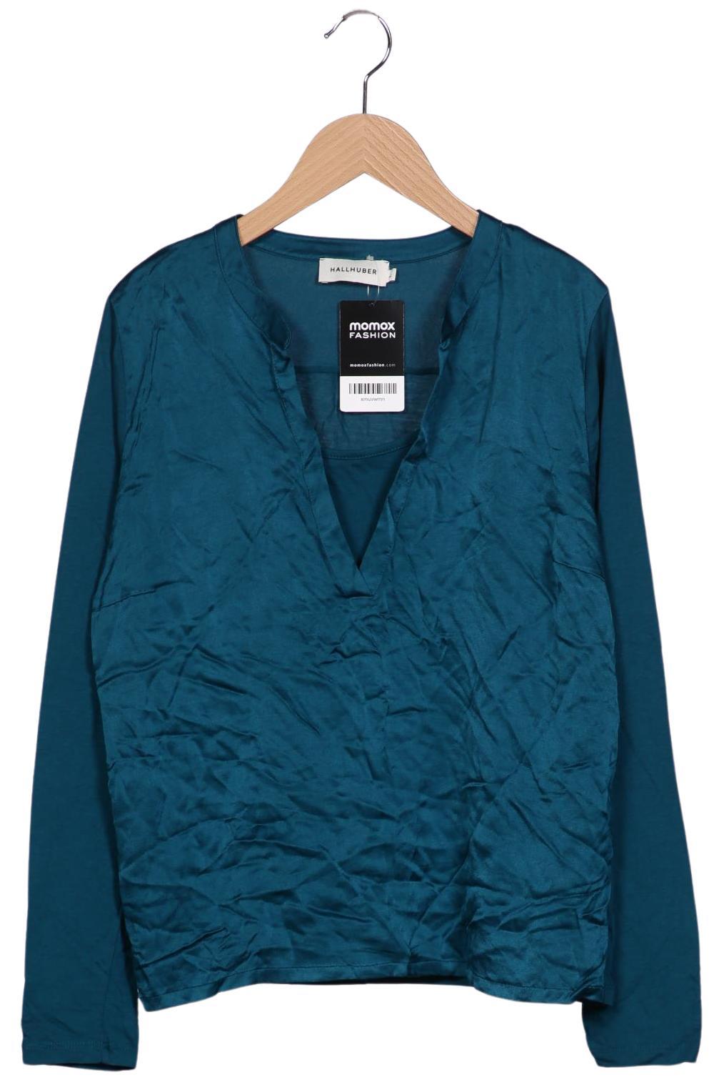 

Hallhuber Damen Langarmshirt, türkis, Gr. 42