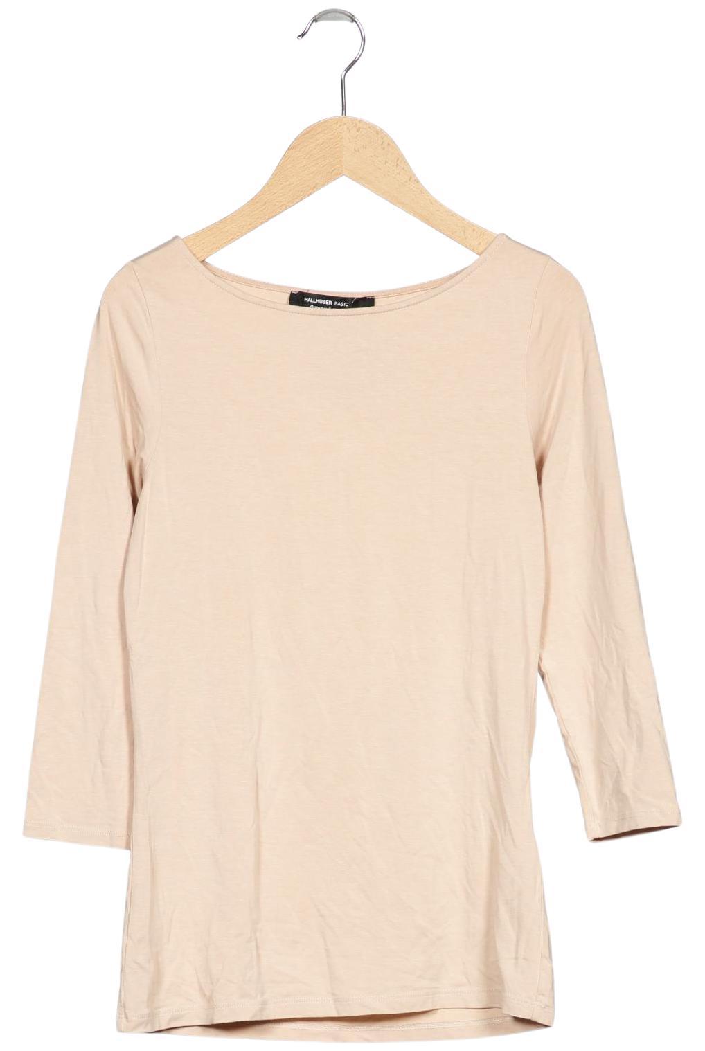

Hallhuber Damen Langarmshirt, beige, Gr. 34