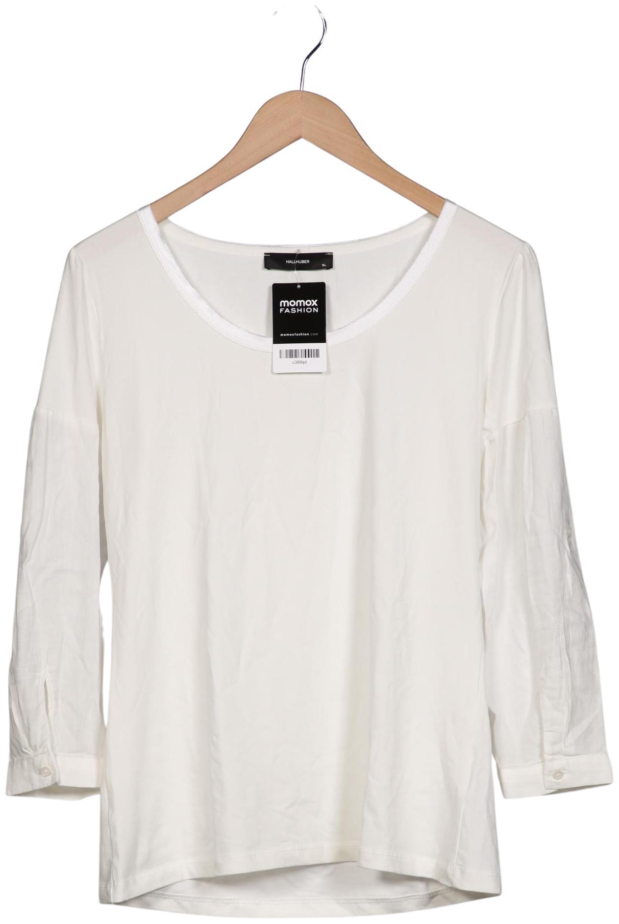 

Hallhuber Damen Langarmshirt, weiß, Gr. 44