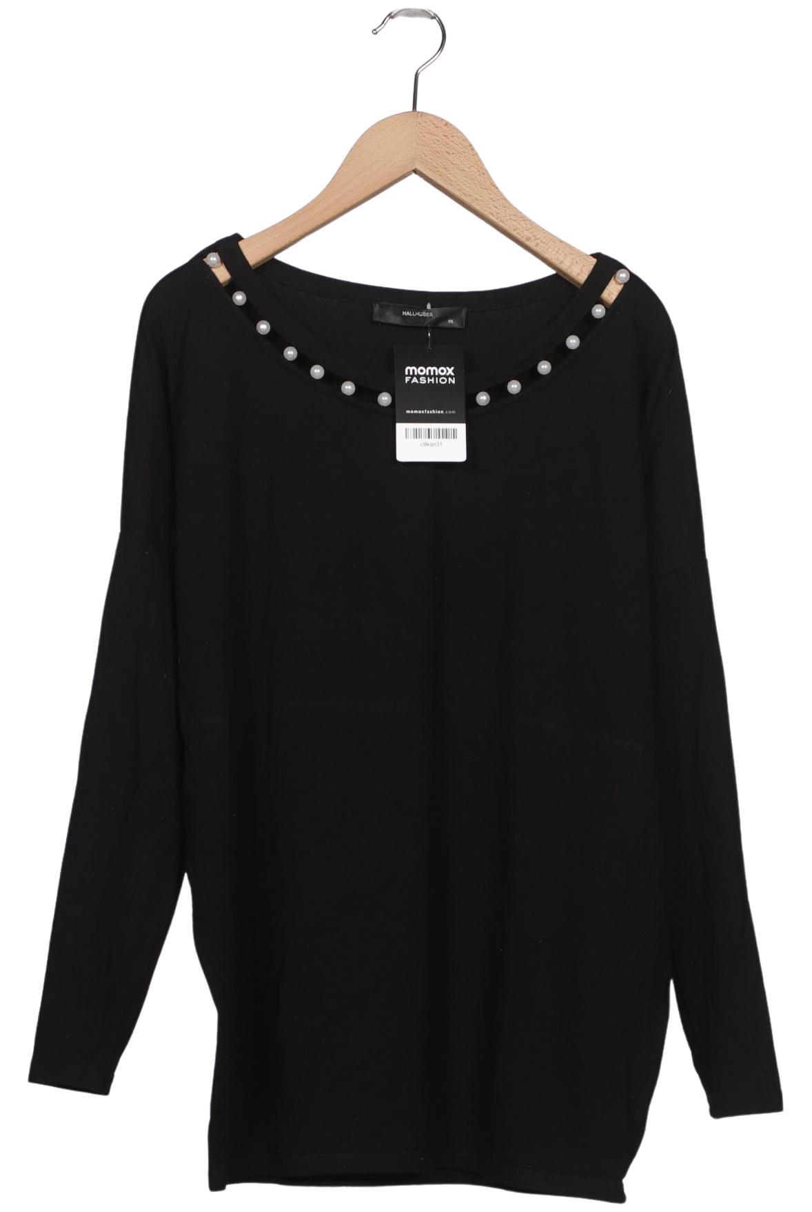 

Hallhuber Damen Langarmshirt, schwarz, Gr. 34