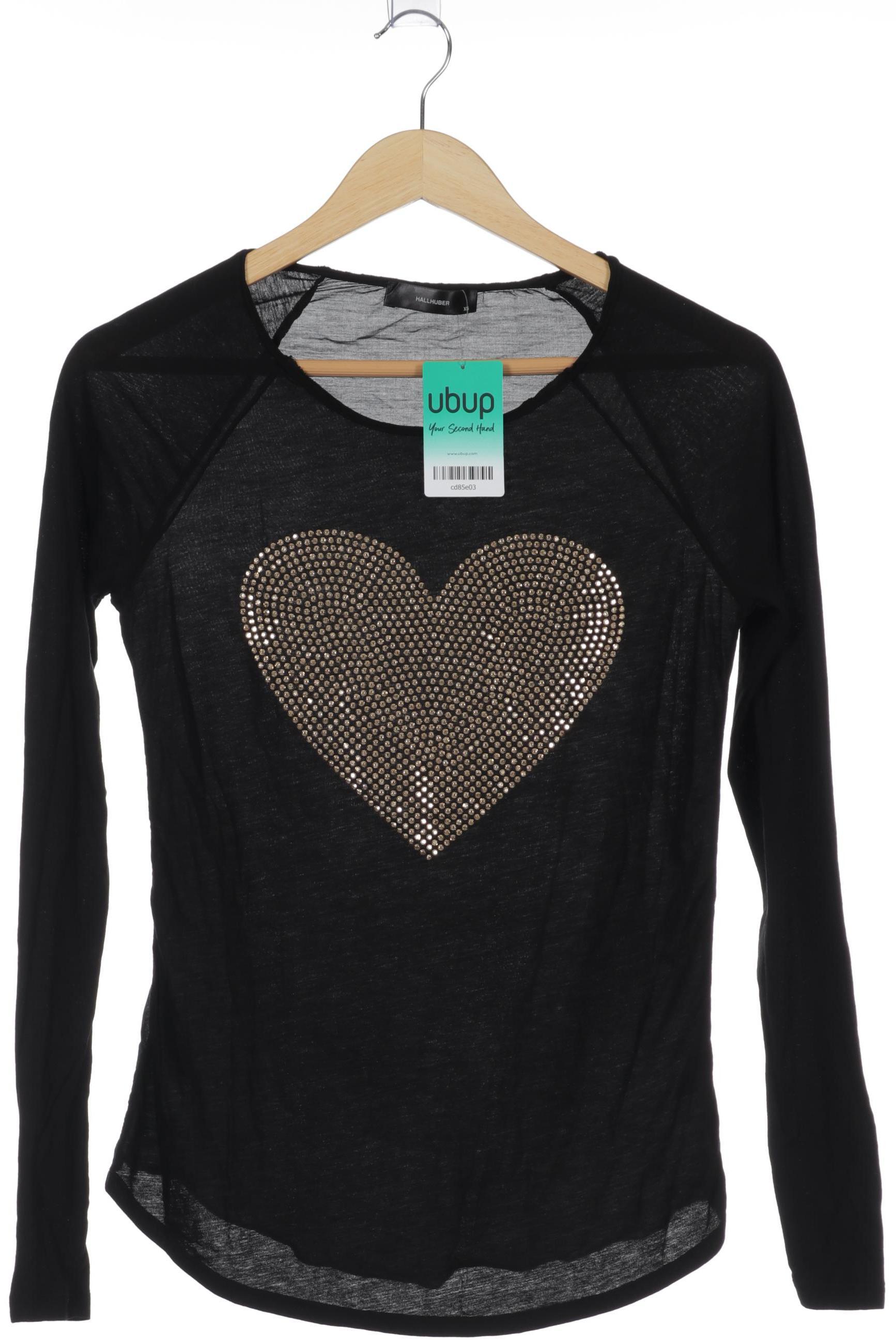 

Hallhuber Damen Langarmshirt, schwarz, Gr.