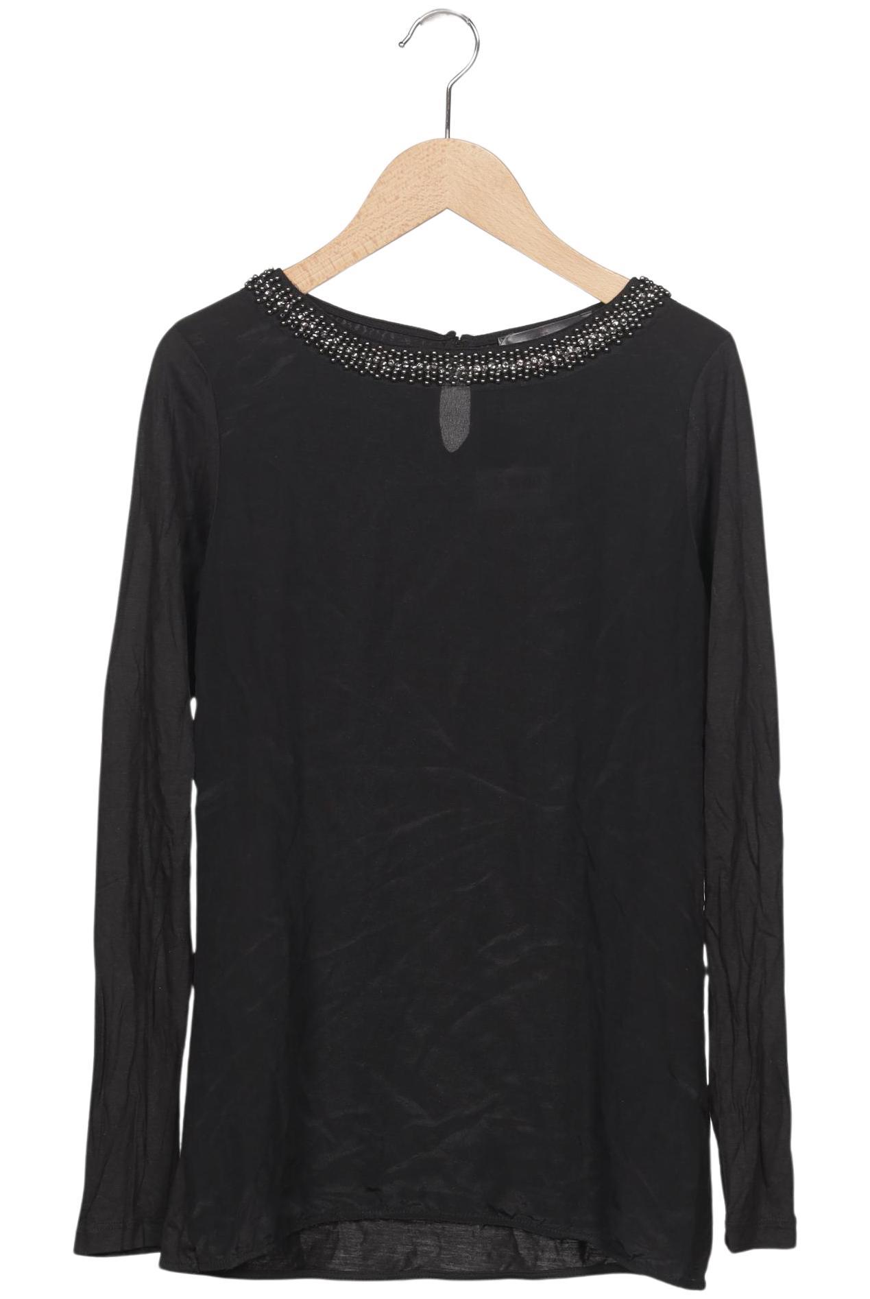 

Hallhuber Damen Langarmshirt, schwarz, Gr. 34