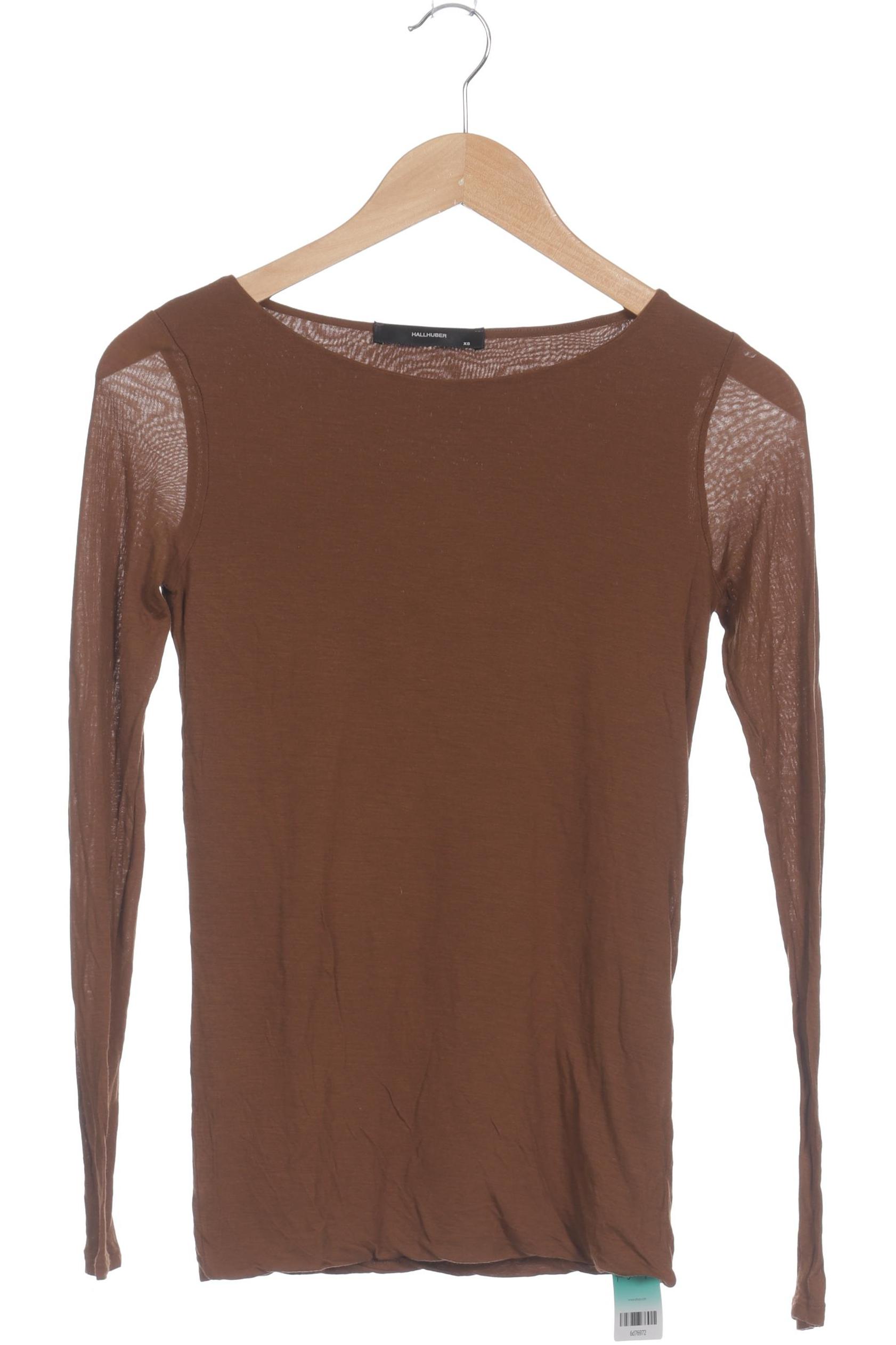 

Hallhuber Damen Langarmshirt, braun, Gr. 34