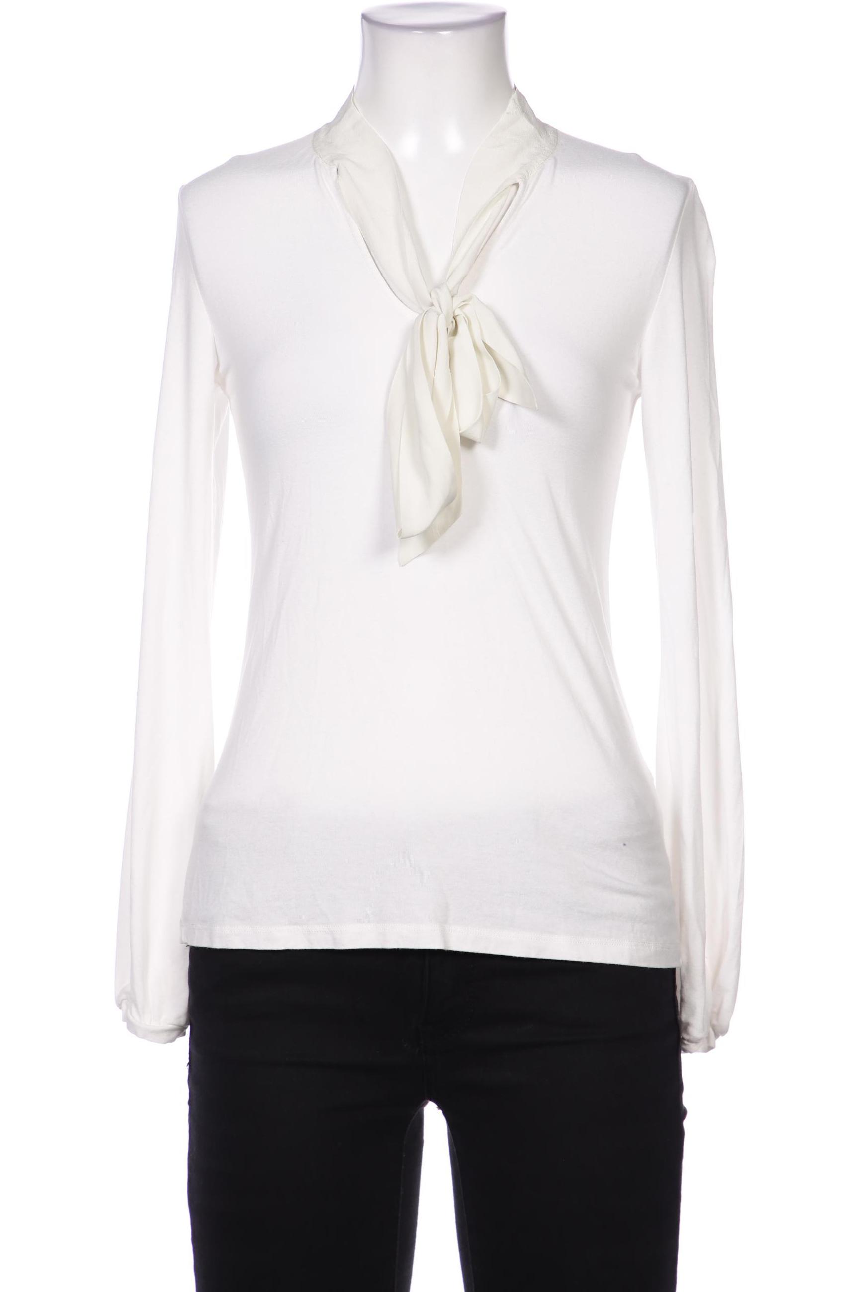 

Hallhuber Damen Langarmshirt, weiß, Gr. 34