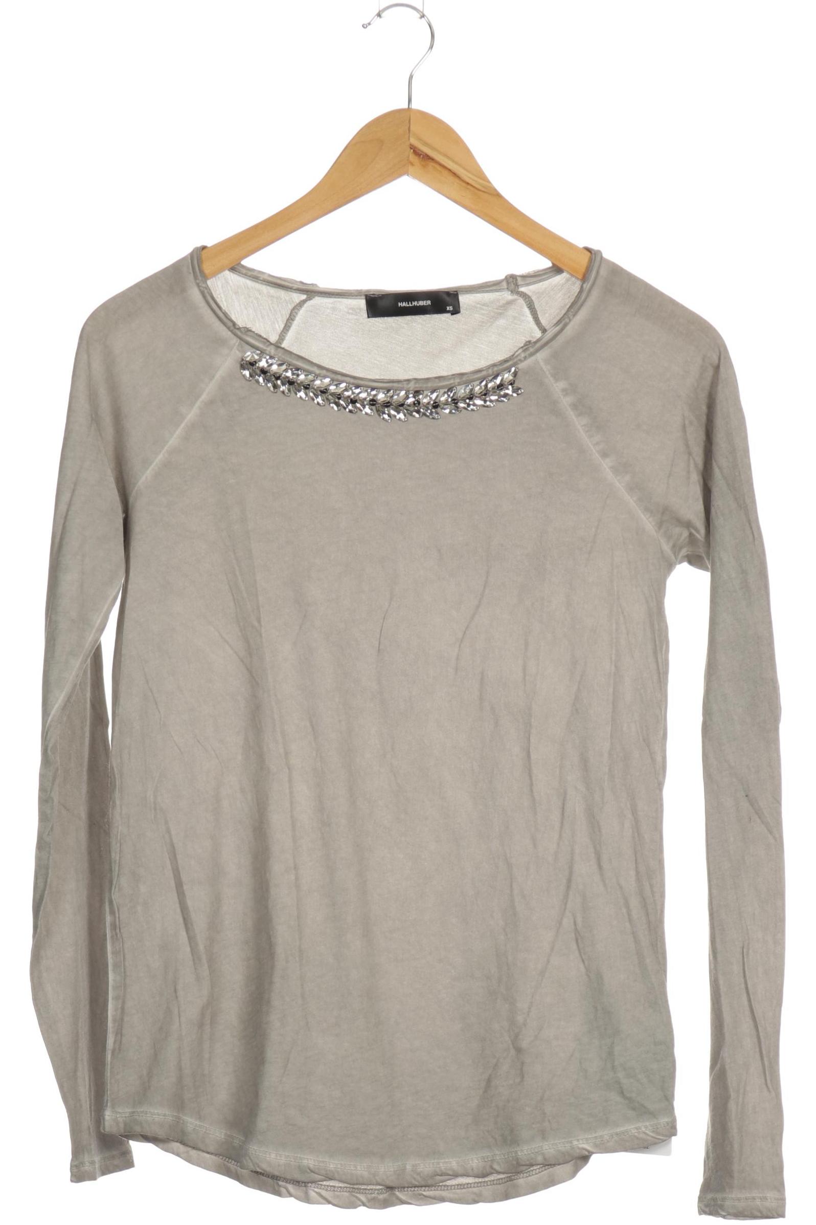 

Hallhuber Damen Langarmshirt, grau, Gr. 34