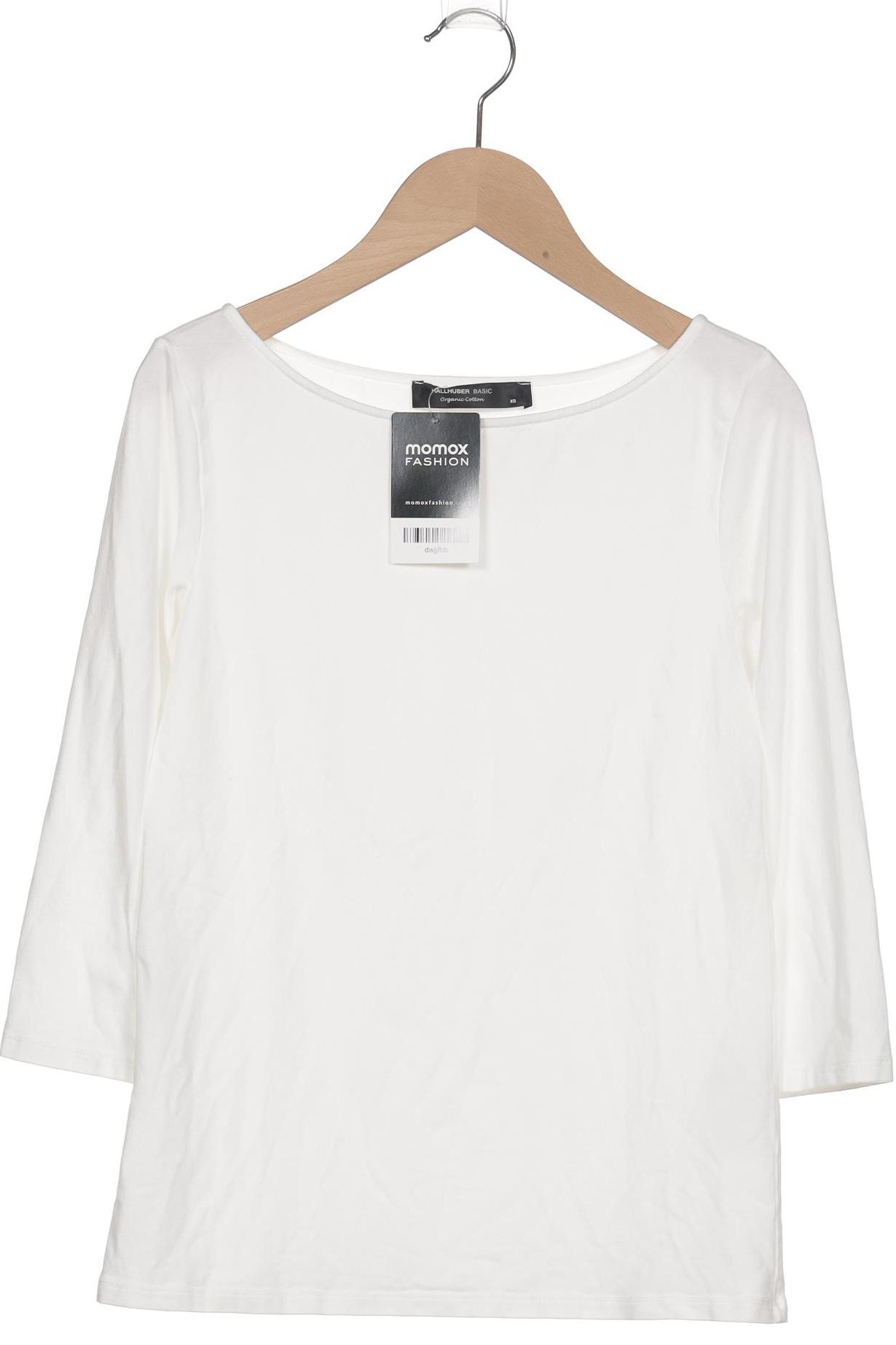 

Hallhuber Damen Langarmshirt, weiß, Gr. 34