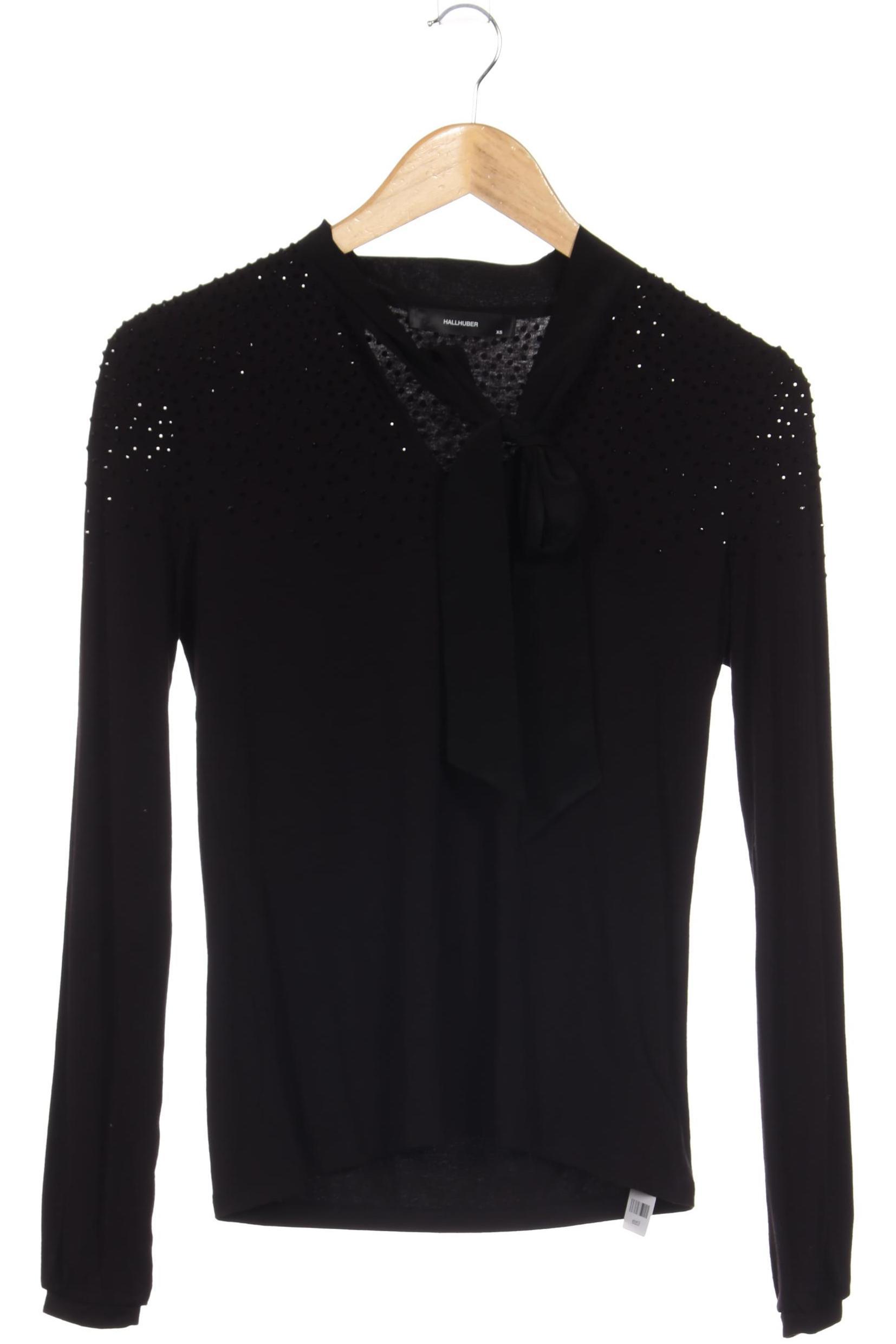 

Hallhuber Damen Langarmshirt, schwarz, Gr.