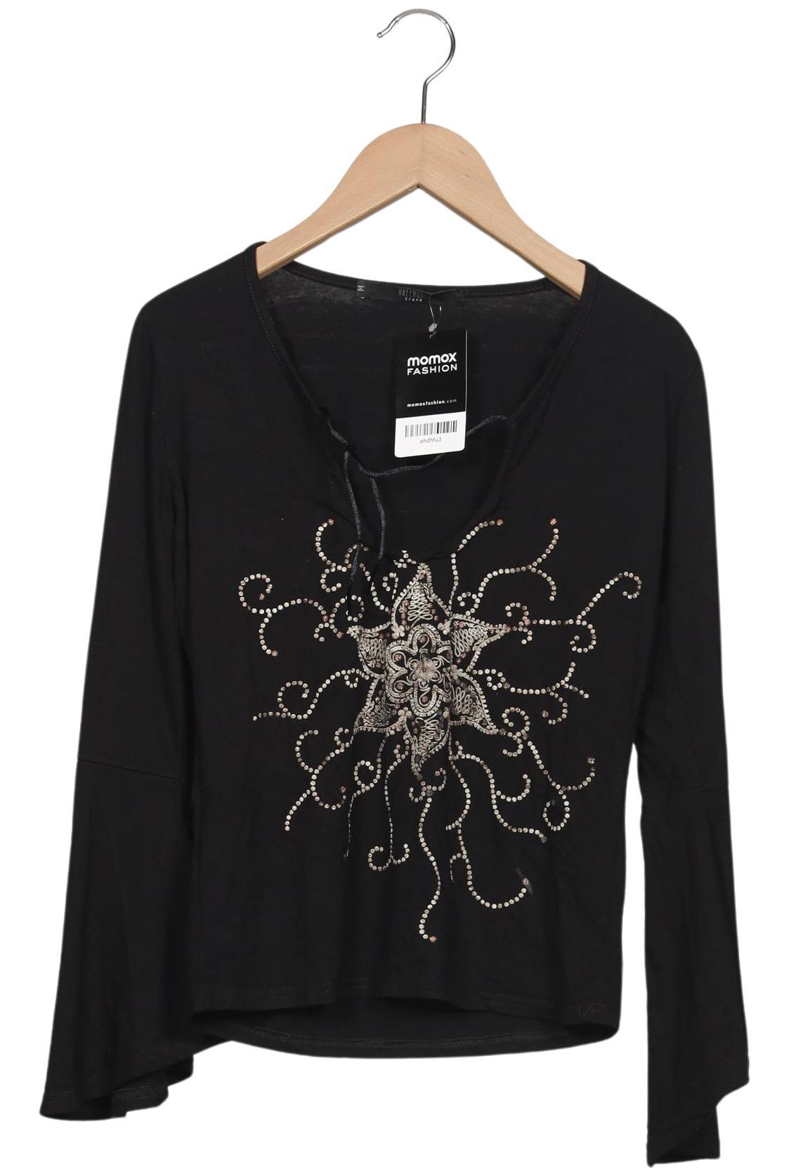 

Hallhuber Damen Langarmshirt, schwarz, Gr. 38