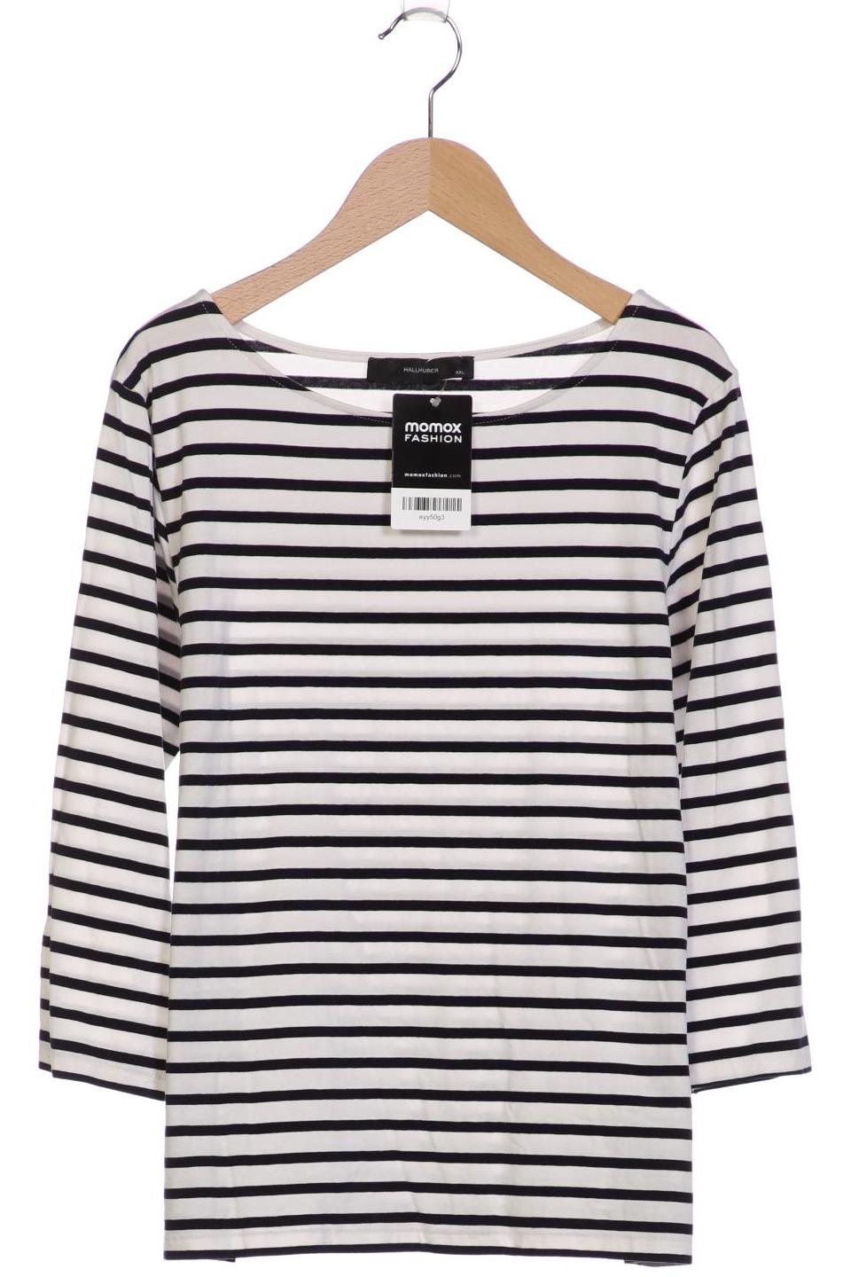 

Hallhuber Damen Langarmshirt, weiß, Gr. 46
