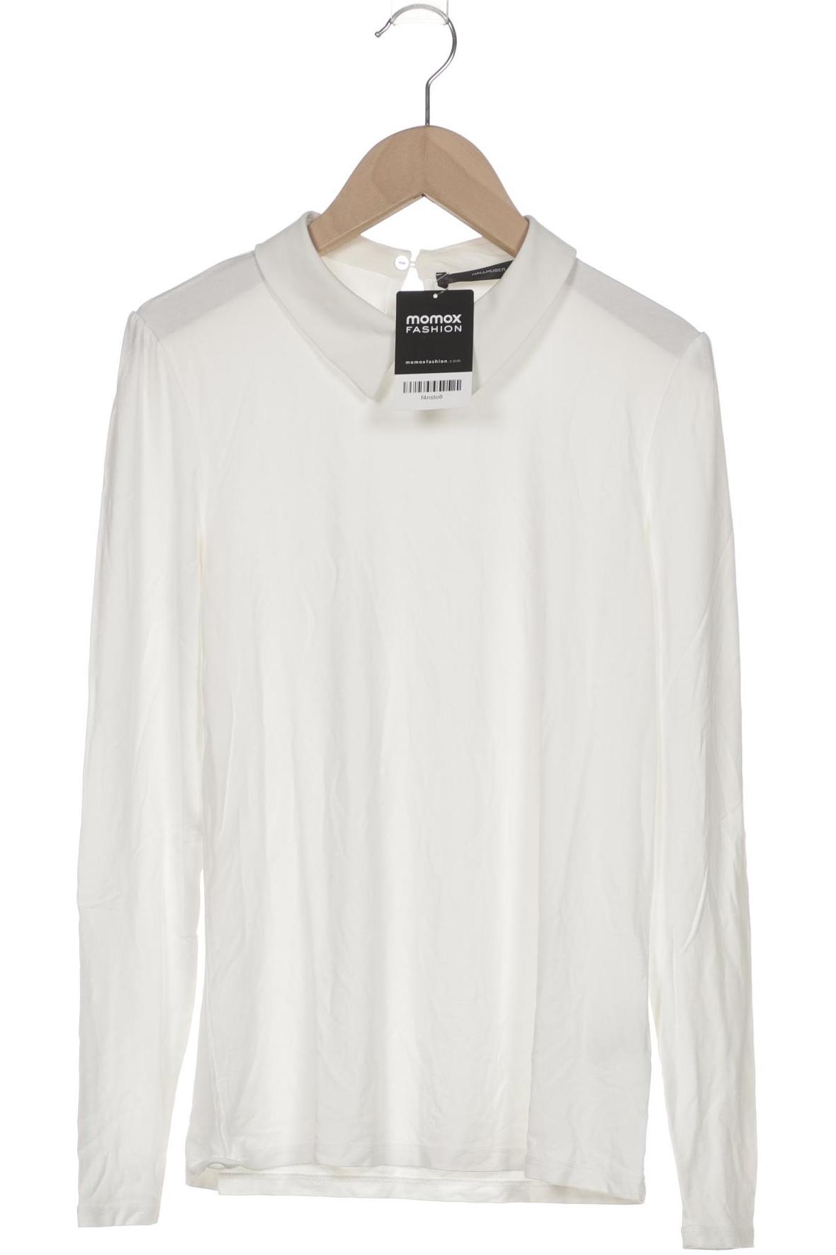 

Hallhuber Damen Langarmshirt, weiß, Gr. 36