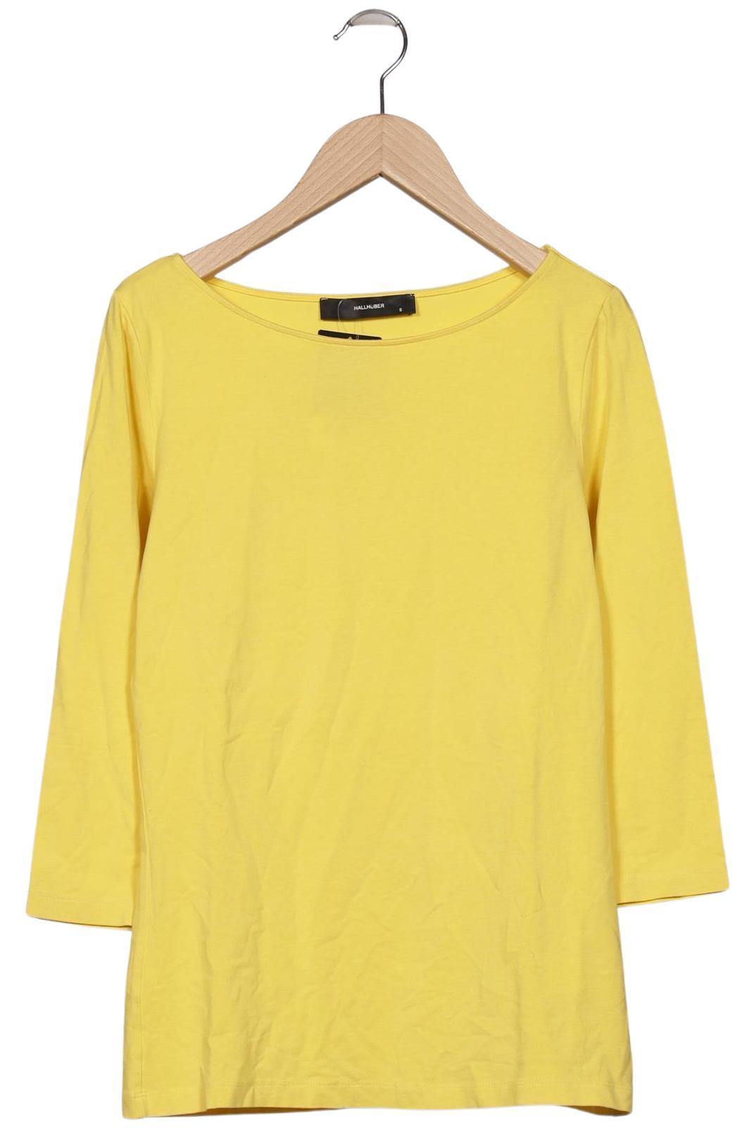 

Hallhuber Damen Langarmshirt, gelb, Gr. 36