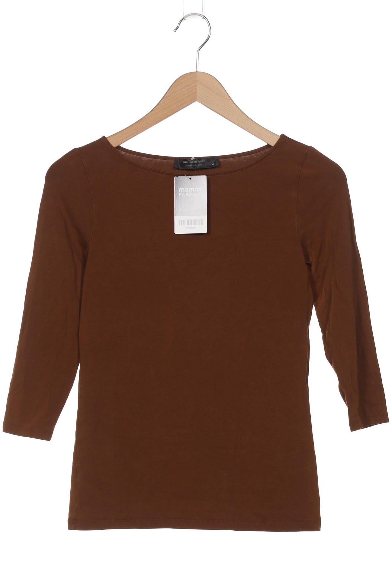 

Hallhuber Damen Langarmshirt, braun, Gr. 34