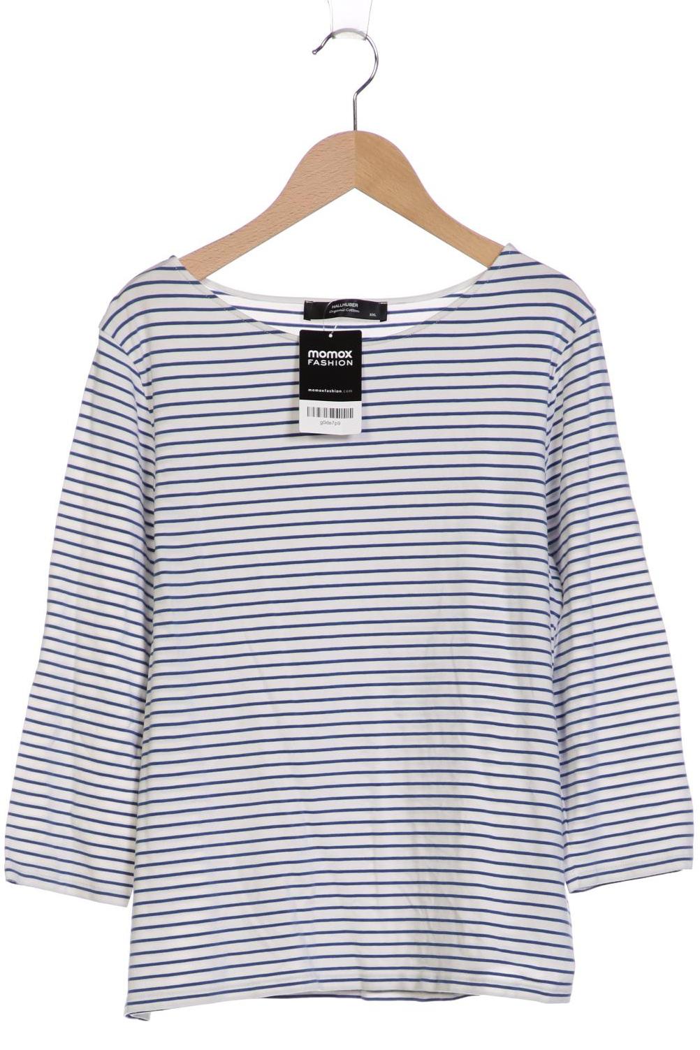 

Hallhuber Damen Langarmshirt, weiß, Gr. 46