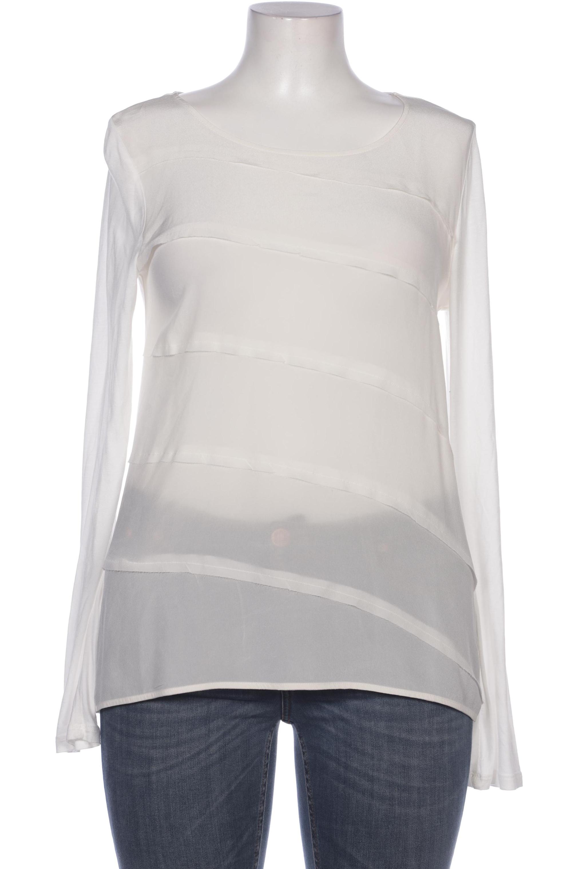 

Hallhuber Damen Langarmshirt, weiß, Gr. 44