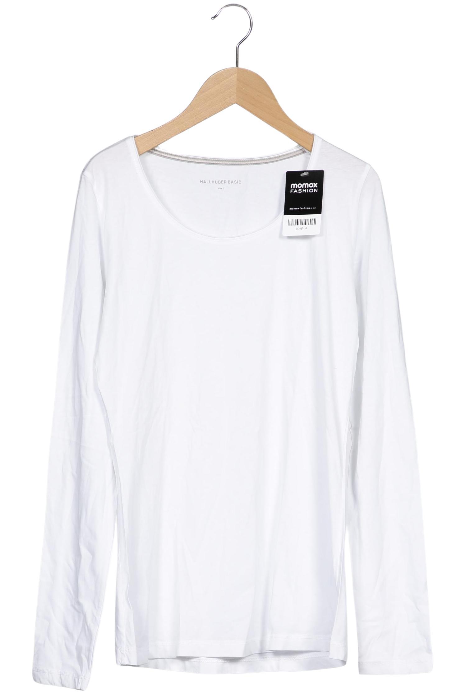 

Hallhuber Damen Langarmshirt, weiß, Gr. 42