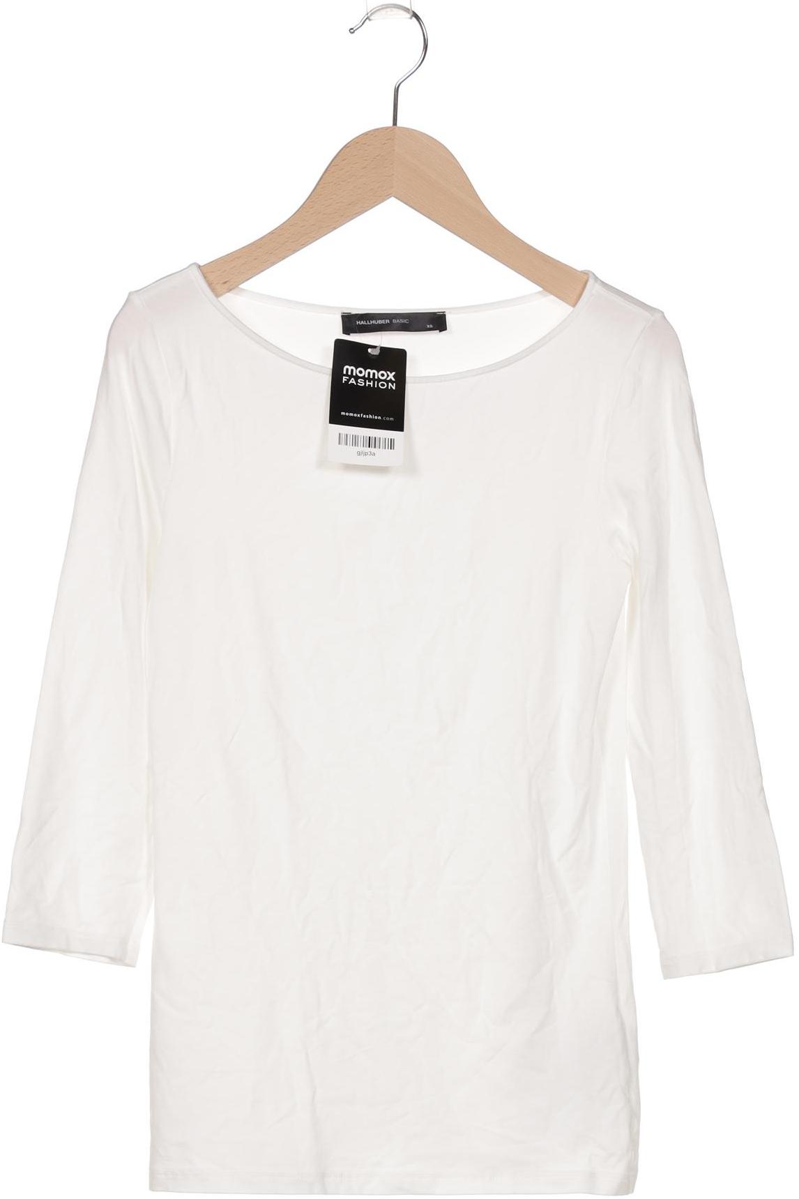 

Hallhuber Damen Langarmshirt, weiß, Gr. 34