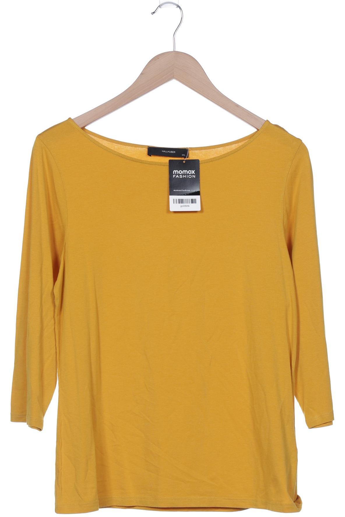 

Hallhuber Damen Langarmshirt, gelb, Gr. 46