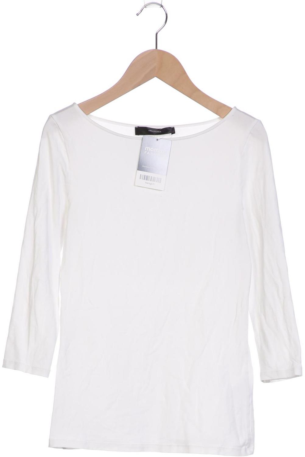 

Hallhuber Damen Langarmshirt, weiß, Gr. 34
