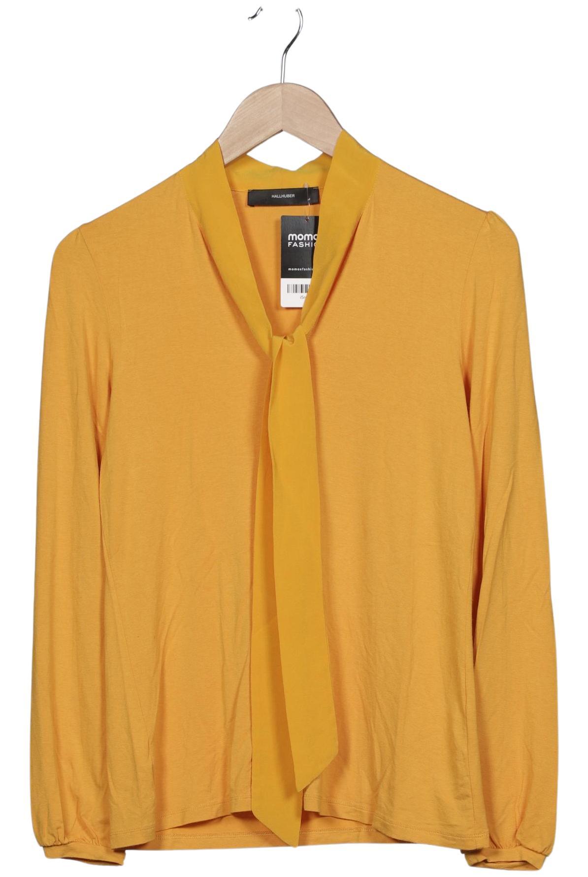

Hallhuber Damen Langarmshirt, gelb, Gr. 38