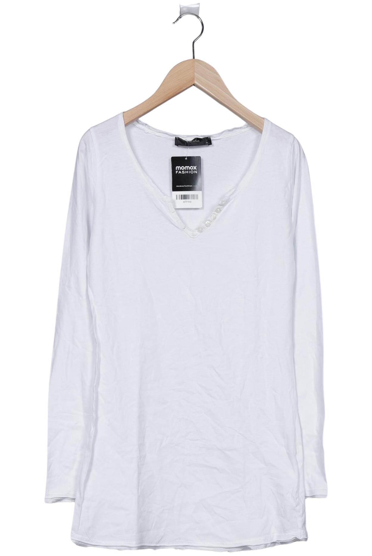 

Hallhuber Damen Langarmshirt, weiß, Gr. 36