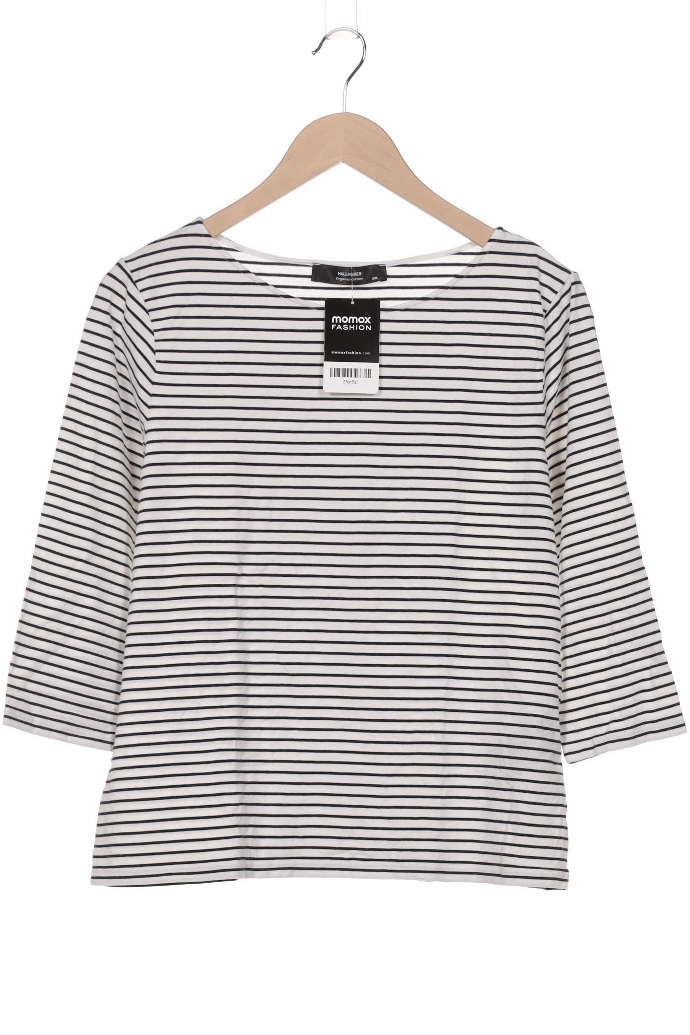 

Hallhuber Damen Langarmshirt, weiß, Gr. 46