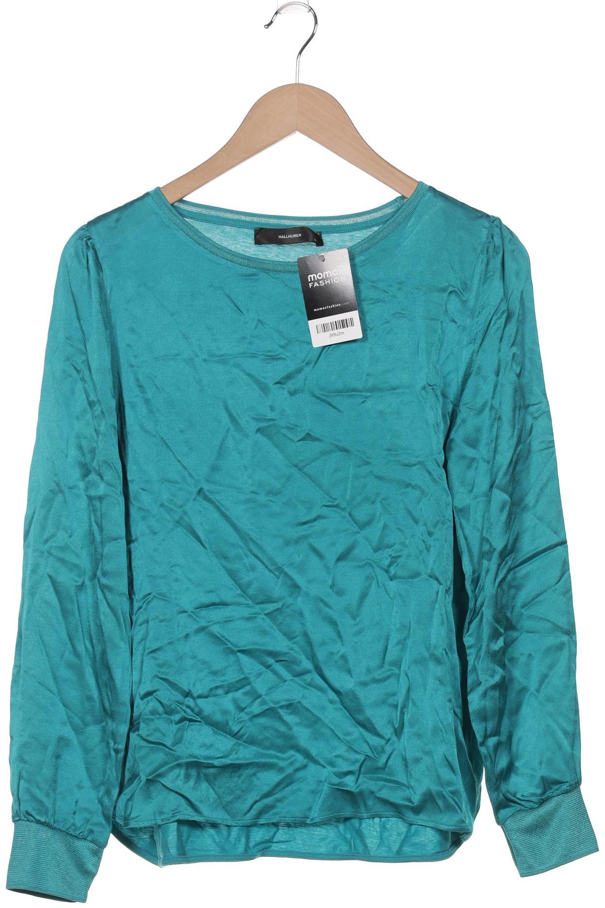 

Hallhuber Damen Langarmshirt, türkis, Gr. 42
