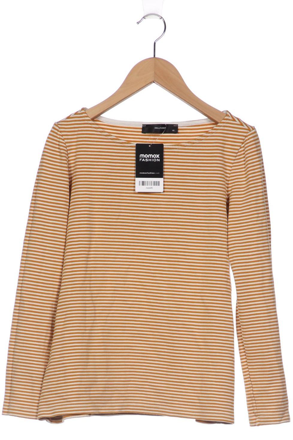

Hallhuber Damen Langarmshirt, gelb, Gr. 34