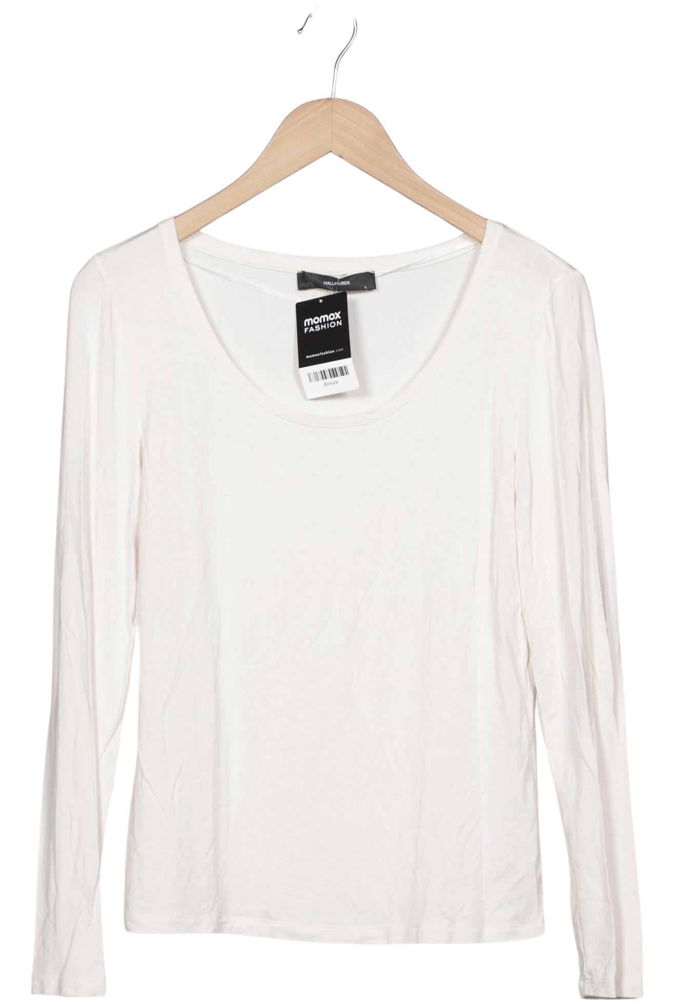 

Hallhuber Damen Langarmshirt, weiß, Gr. 42