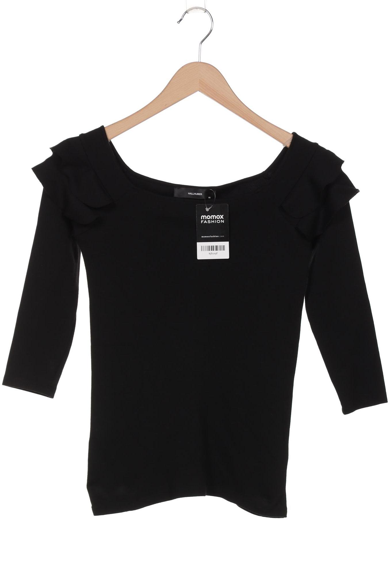 

Hallhuber Damen Langarmshirt, schwarz, Gr. 34