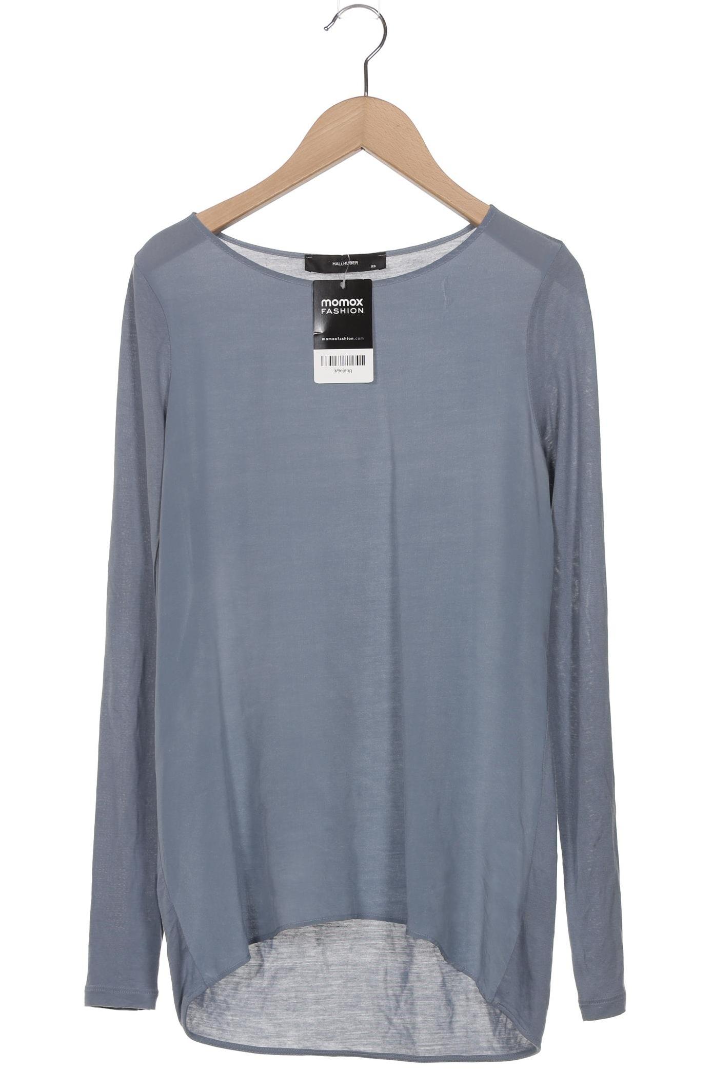 

Hallhuber Damen Langarmshirt, blau, Gr. 34