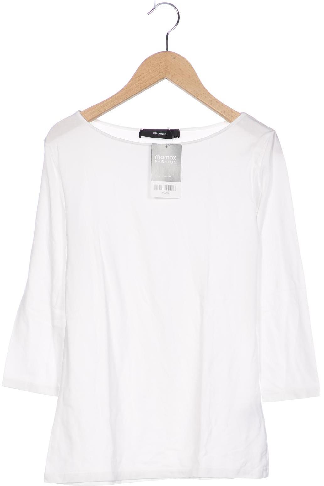 

Hallhuber Damen Langarmshirt, weiß, Gr. 38